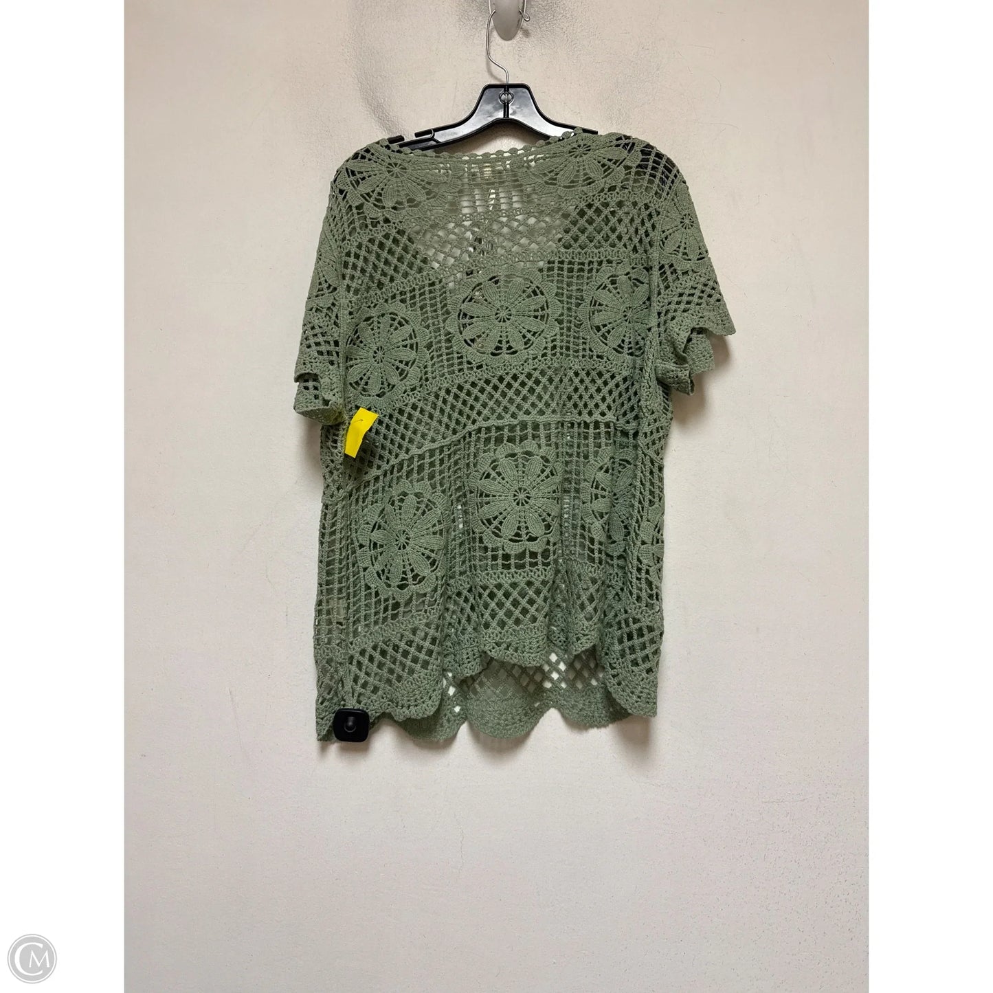 Top Short Sleeve By Ultra Pink In Green, Size: Xl