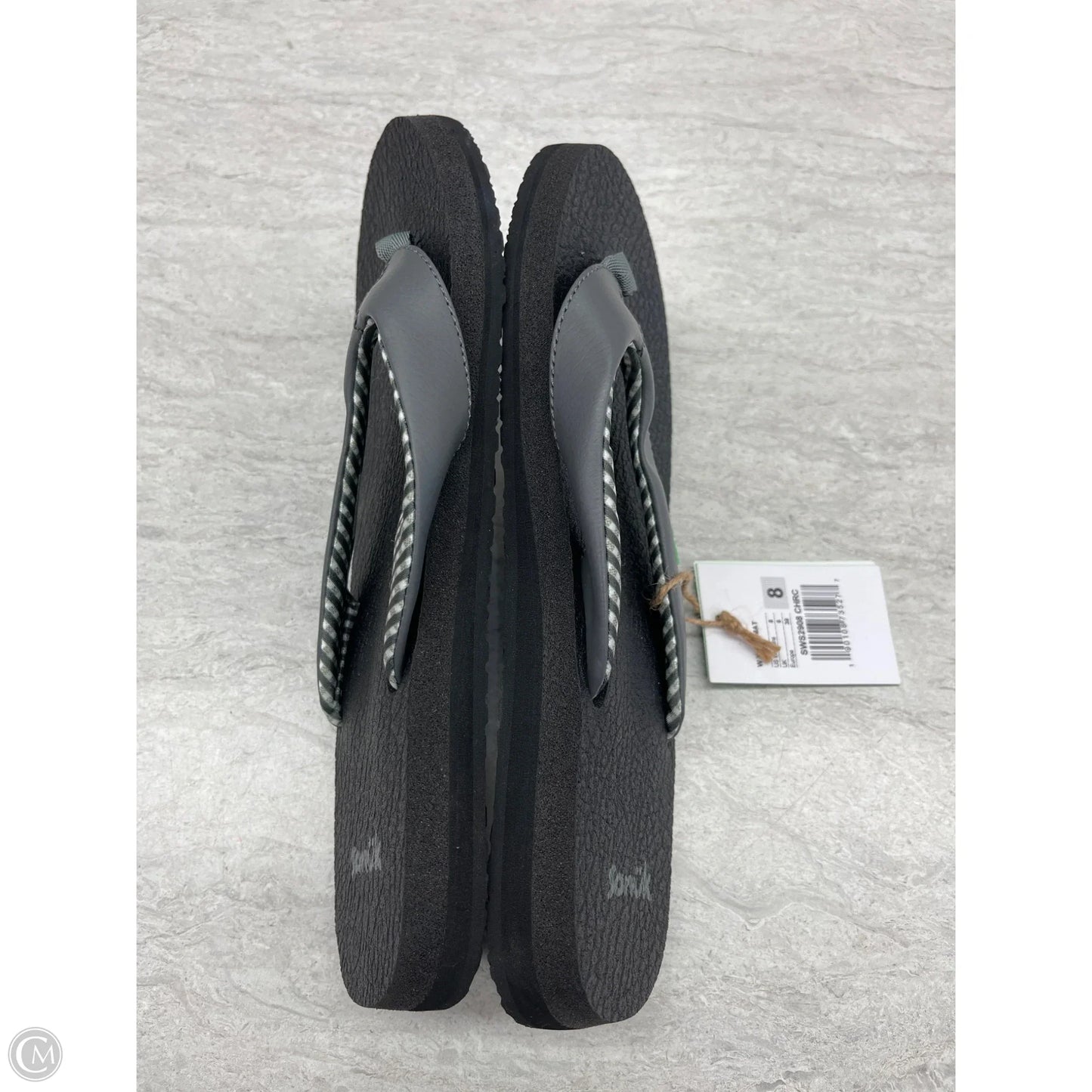 Sandals Flip Flops By Sanuk In Grey, Size: 8