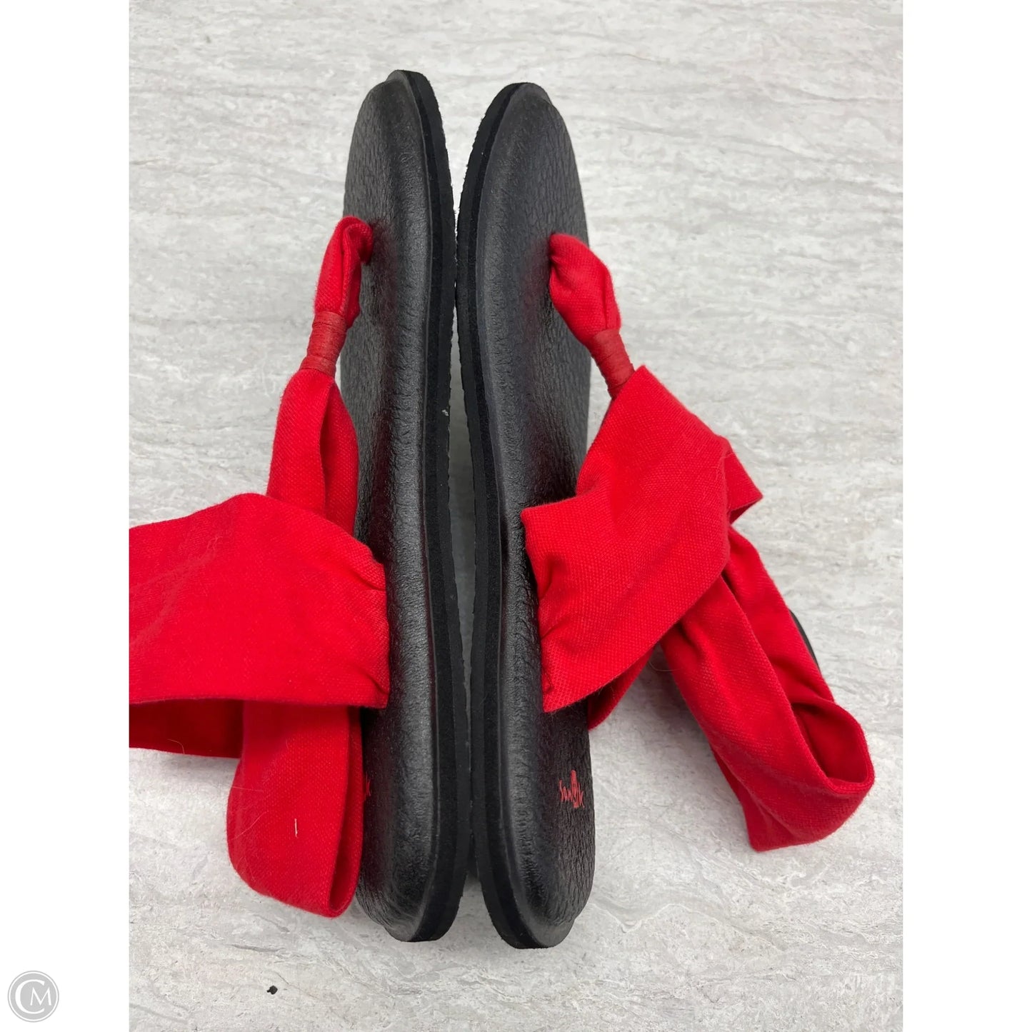 Sandals Flip Flops By Sanuk In Red, Size: 7
