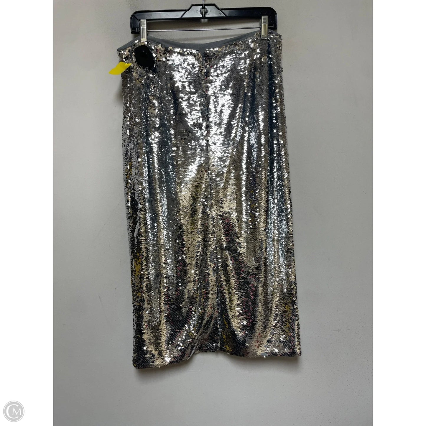 Skirt Maxi By Talbots In Silver, Size: 10