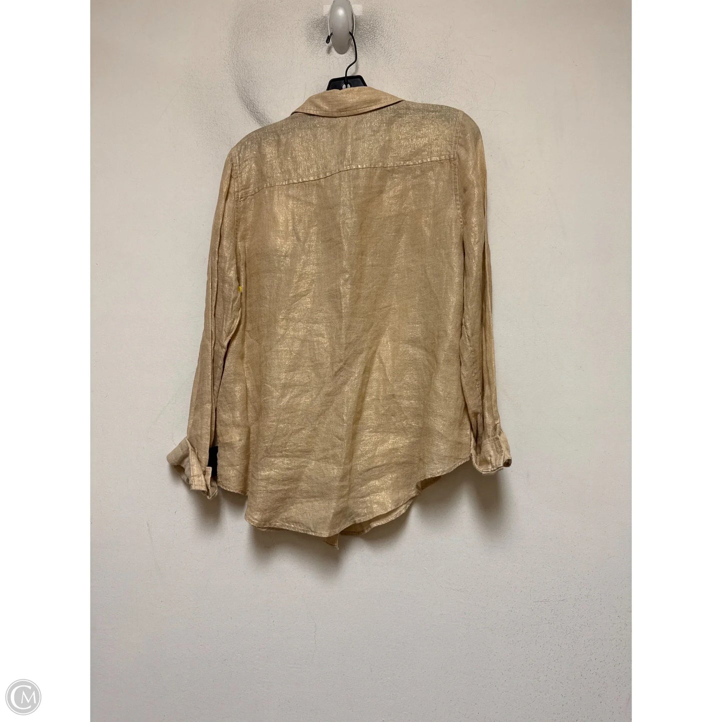 Top Long Sleeve Designer By Lilly Pulitzer In Tan, Size: M