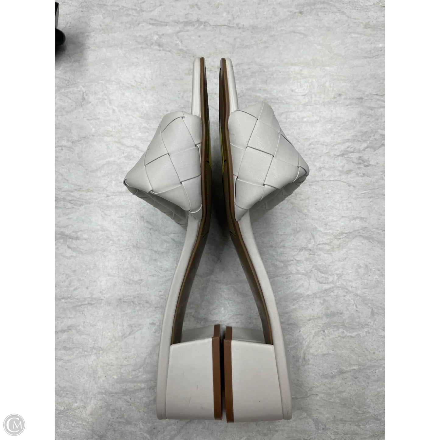 Sandals Heels Block By Marc Fisher In Grey, Size: 8.5