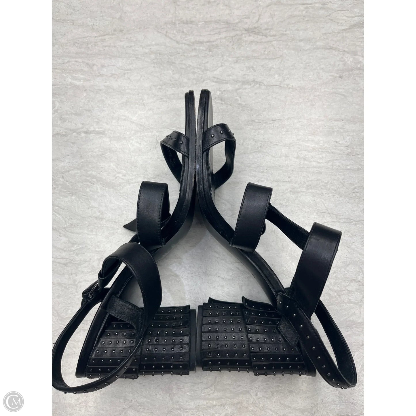 Sandals Heels Block By Donald Pliner In Black, Size: 11