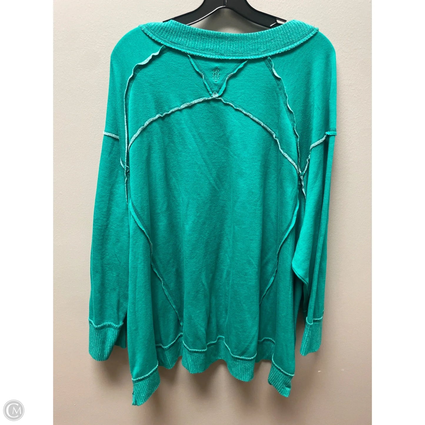 Athletic Sweatshirt Crewneck By Free People In Green, Size: Xsp