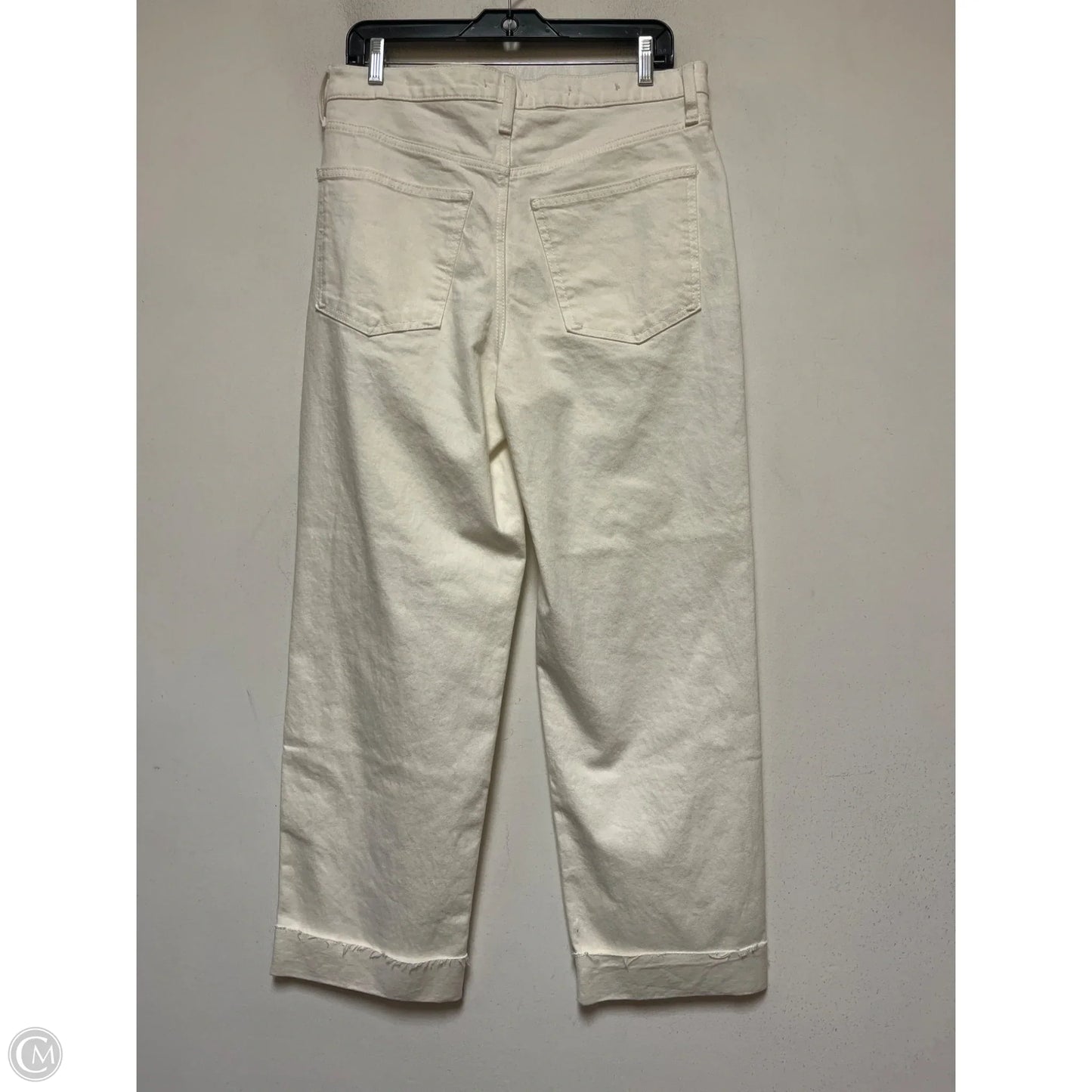 Jeans Straight By Universal Thread In Cream Denim, Size: 10