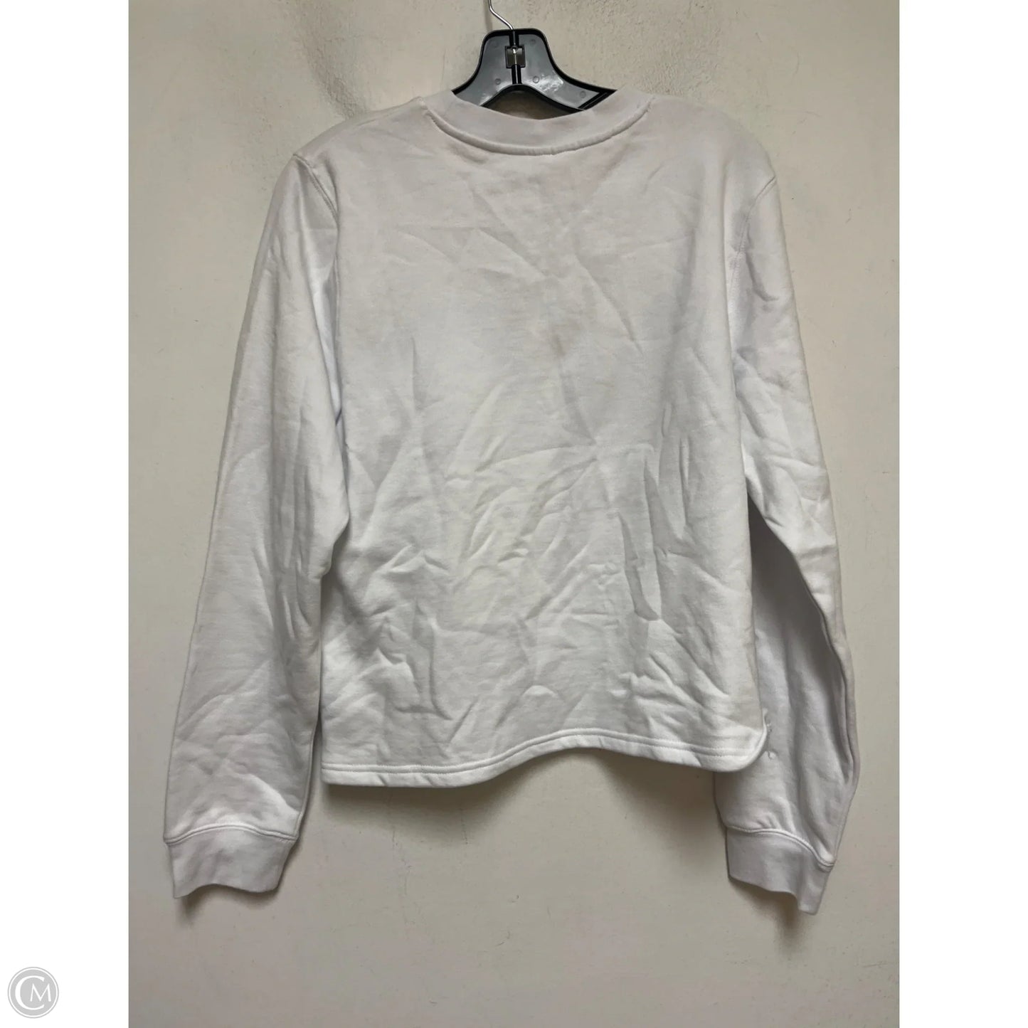 Sweatshirt Crewneck By Disney In White, Size: L