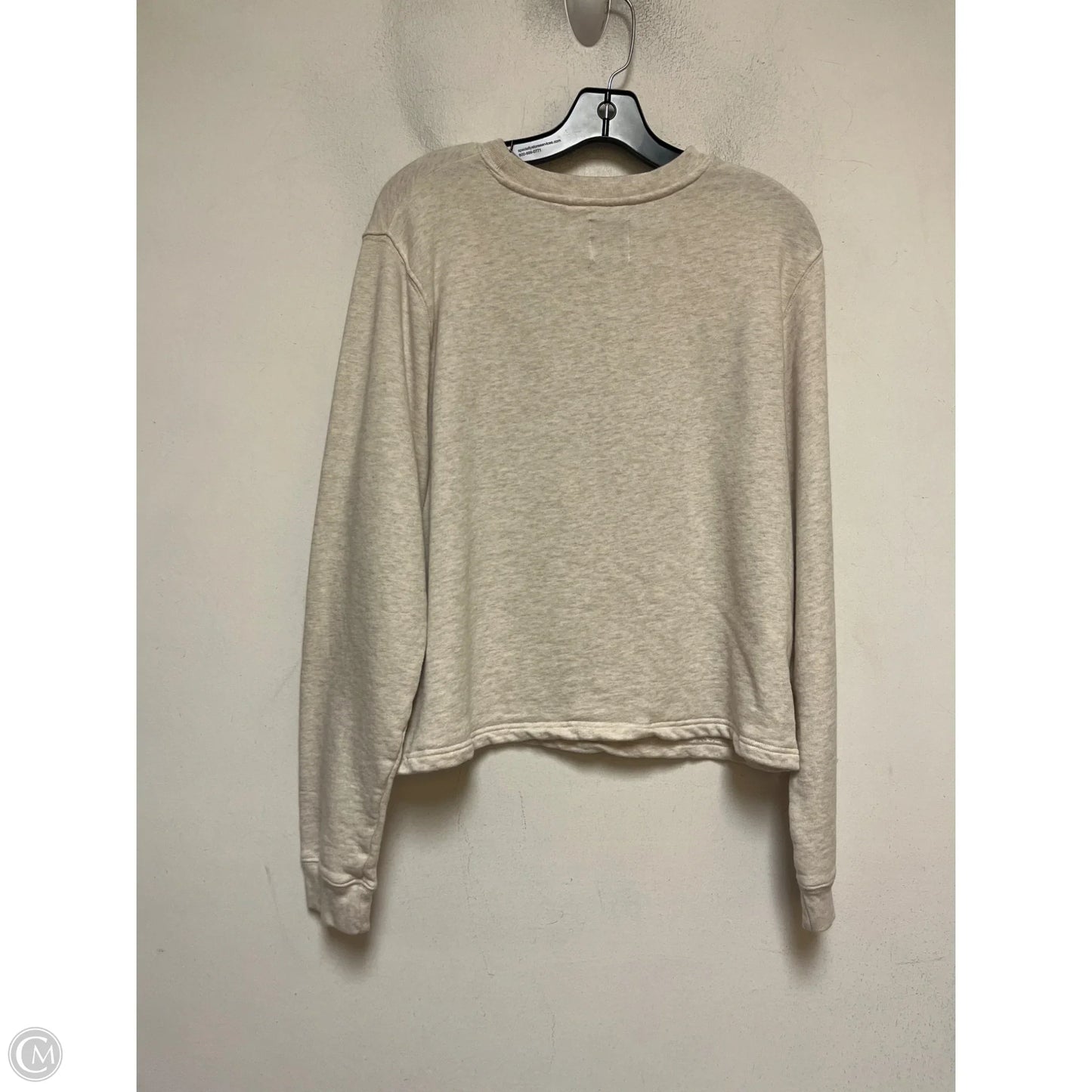 Sweatshirt Crewneck By Disney Store In Cream, Size: Xl