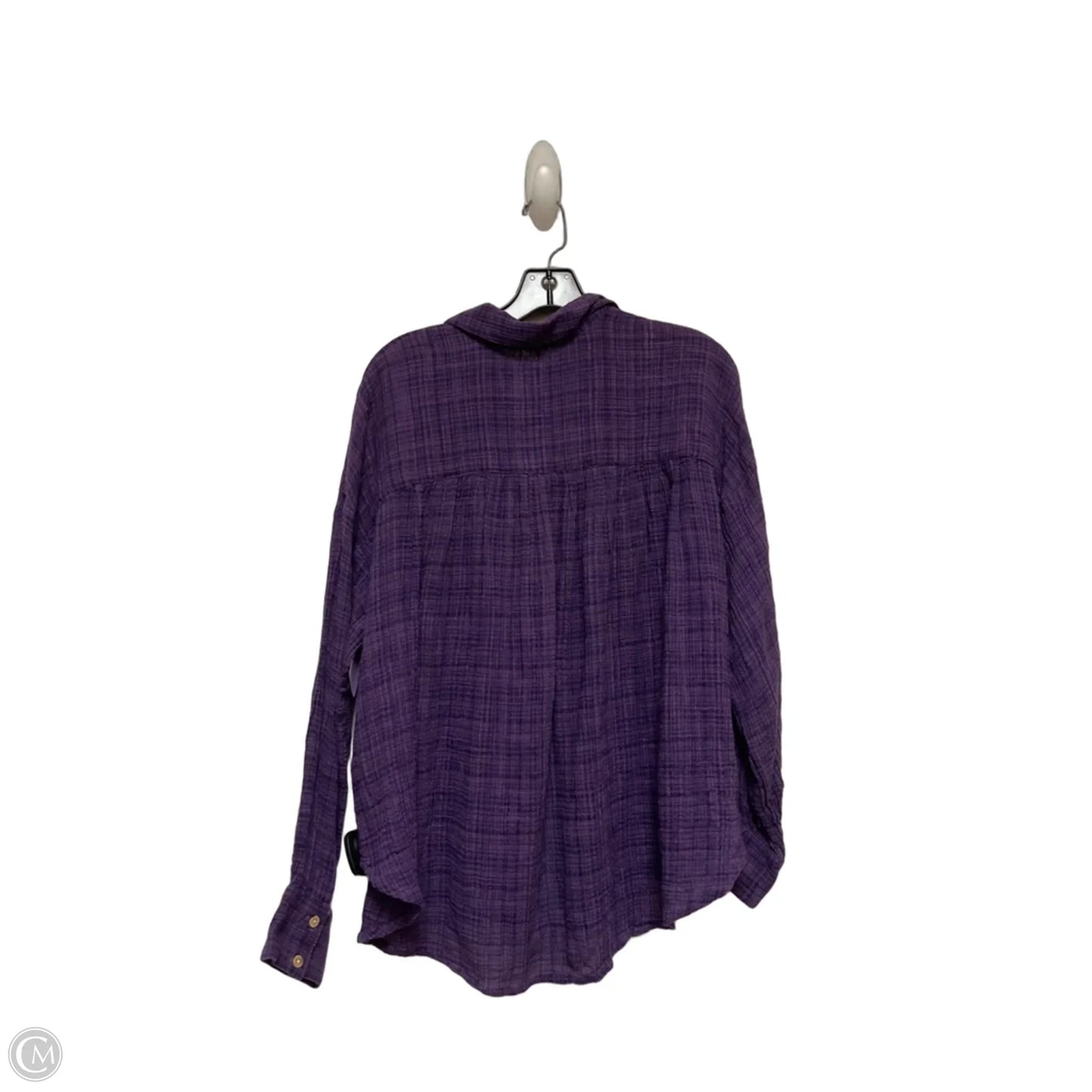 Top Long Sleeve By Free People In Purple, Size: Xsp
