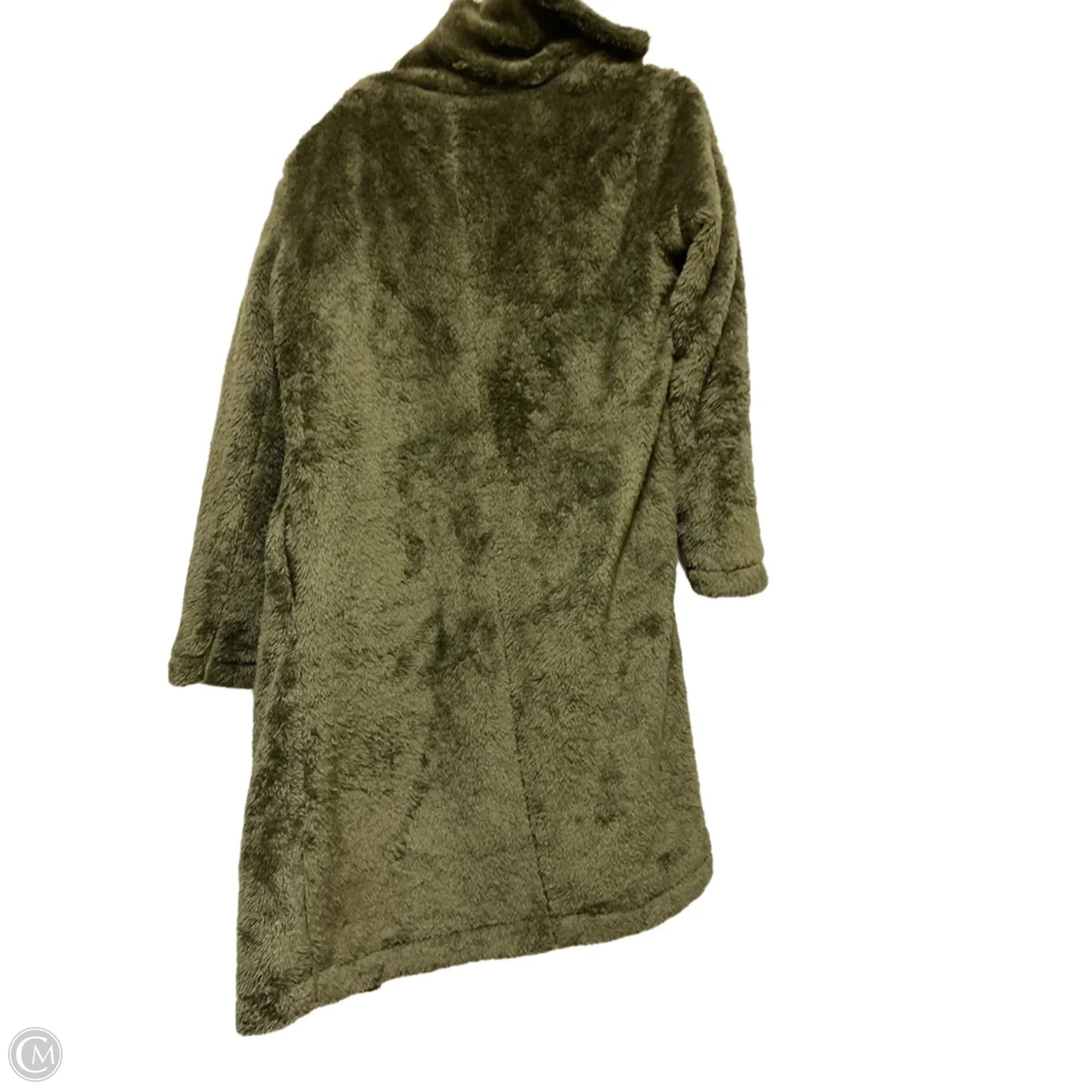Coat Faux Fur & Sherpa By Angashion In Green, Size: M