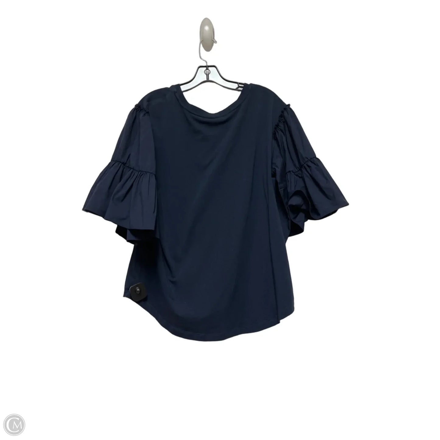 Top Short Sleeve By Chicos In Navy, Size: L