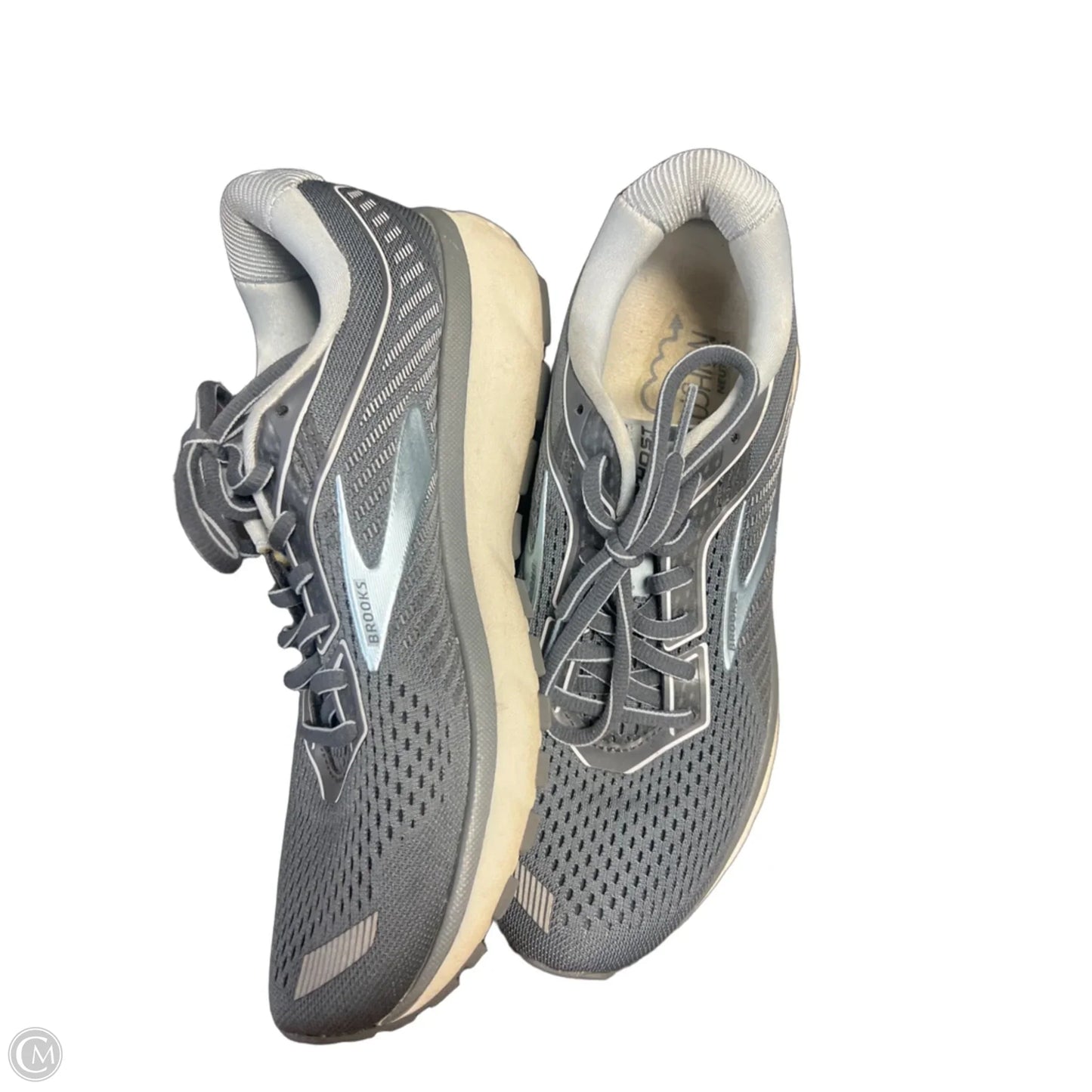 Shoes Sneakers By Brooks In Blue & Grey, Size: 8
