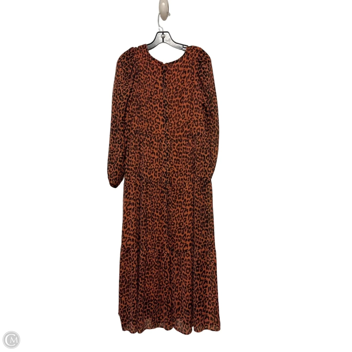 Dress Casual Maxi By Loft In Animal Print, Size: Xl