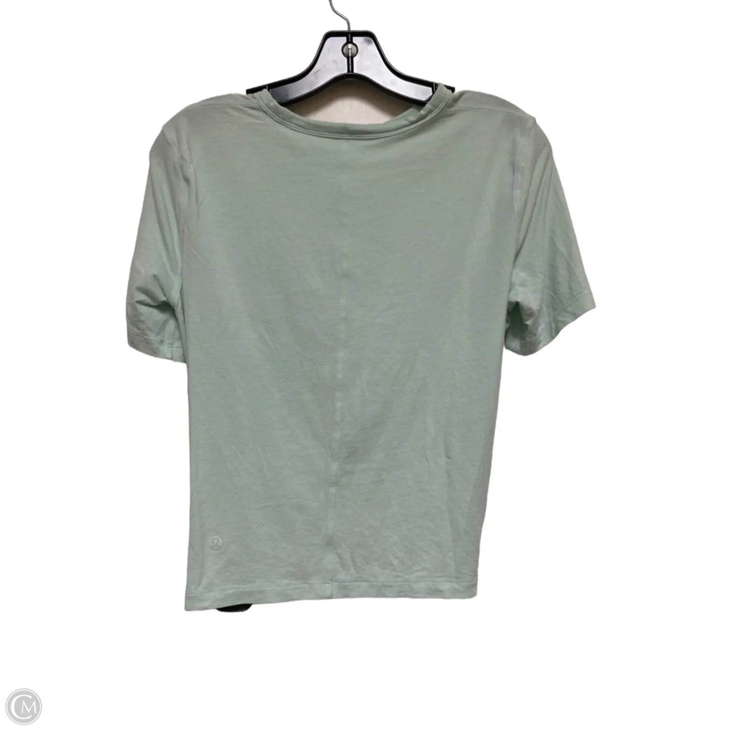 Athletic Top Short Sleeve By Lululemon In Teal, Size: S