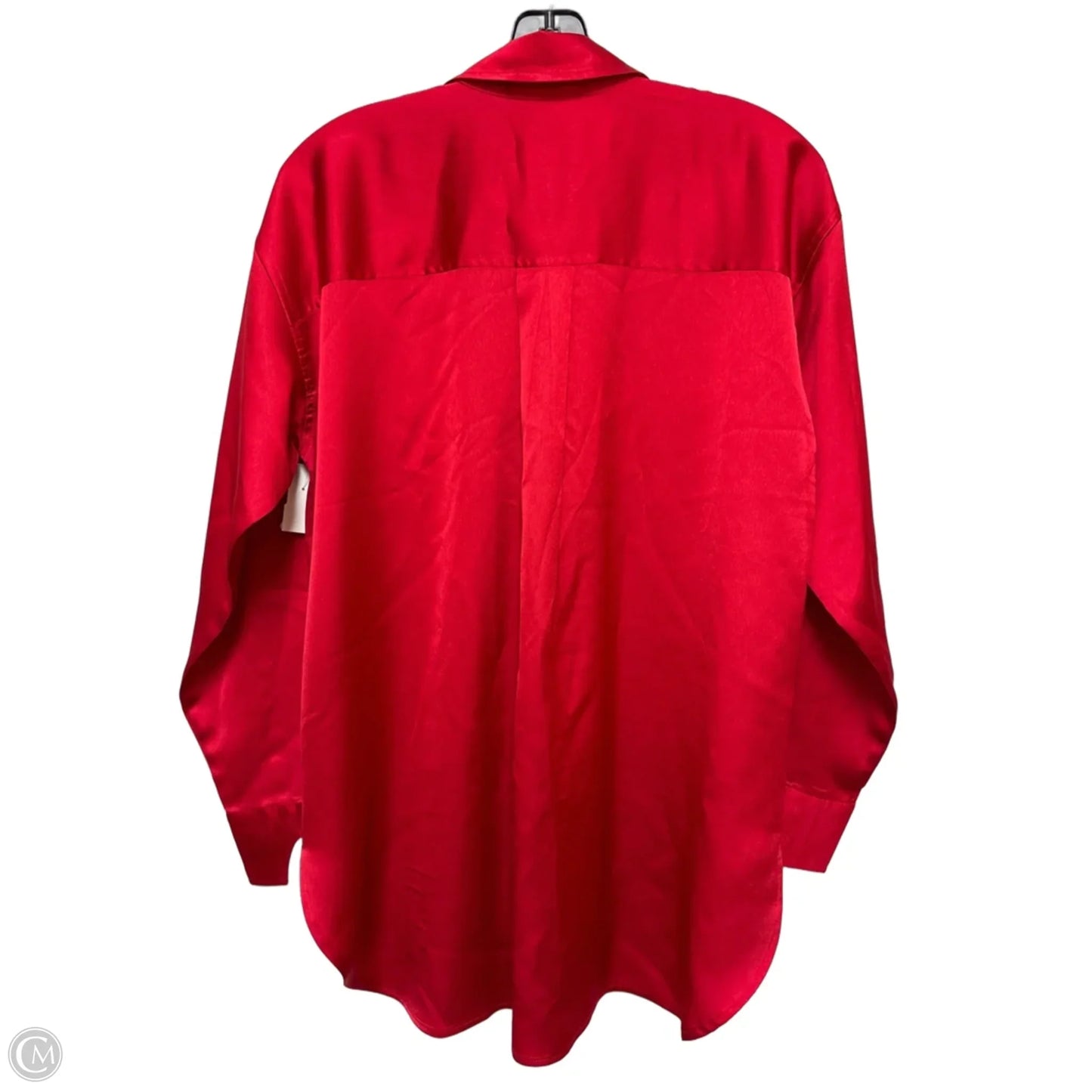 Top Long Sleeve Designer By Karl Lagerfeld In Red, Size: Xs