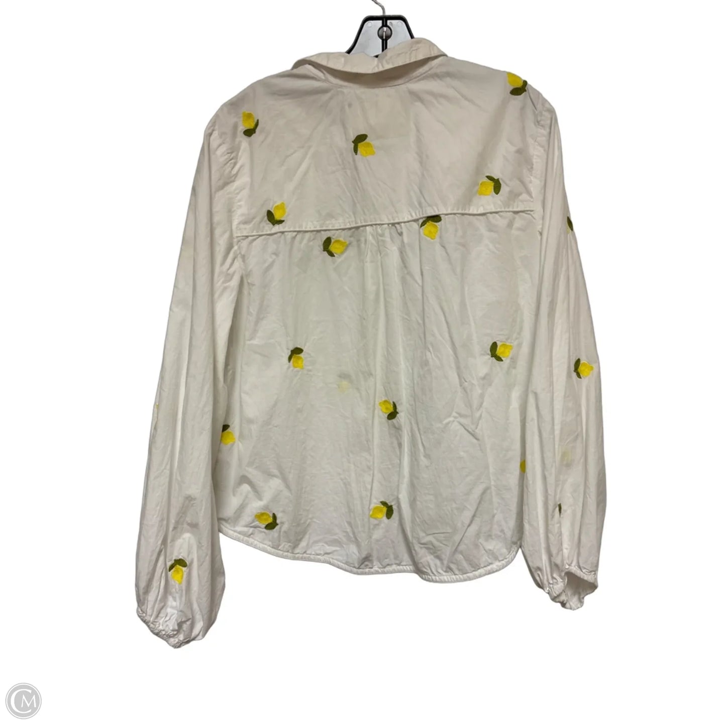 Top Long Sleeve By Maeve In White, Size: Xl