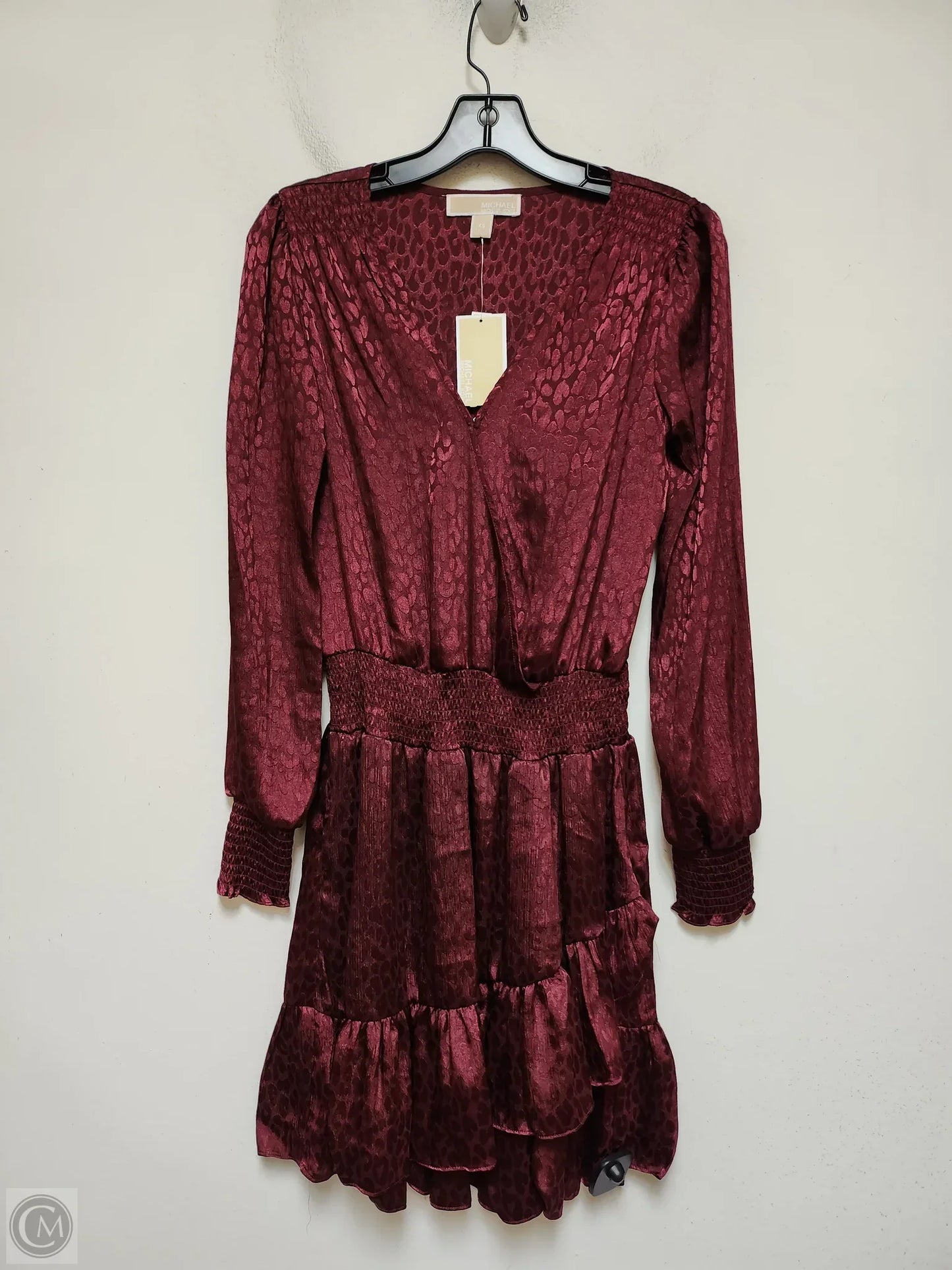 Dress Casual Short By Michael By Michael Kors In Maroon, Size: Xs