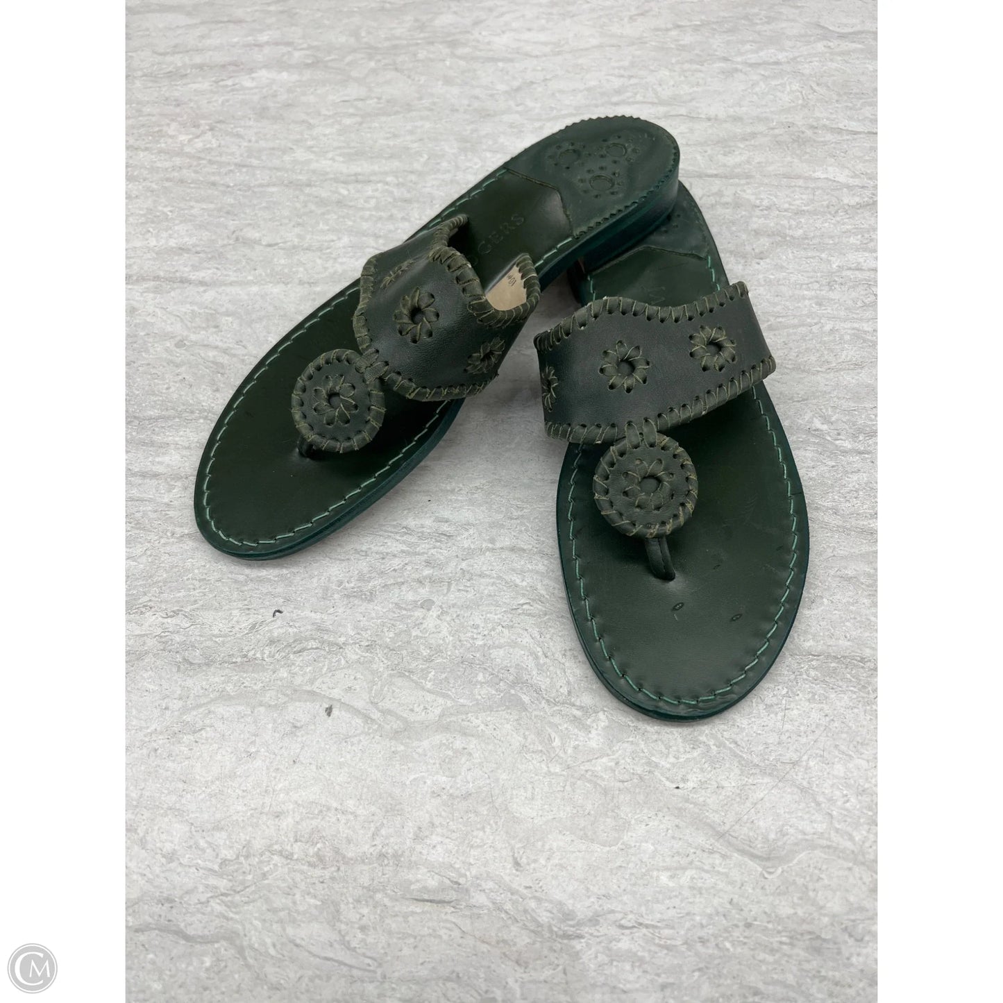 Sandals Flats By Jack Rogers In Green, Size: 10