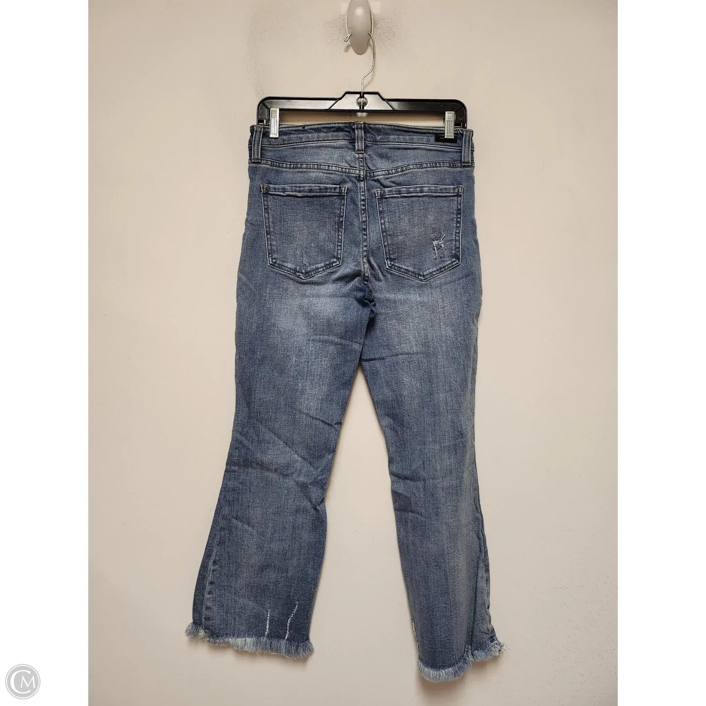 Jeans Cropped By Liverpool In Blue Denim, Size: 2
