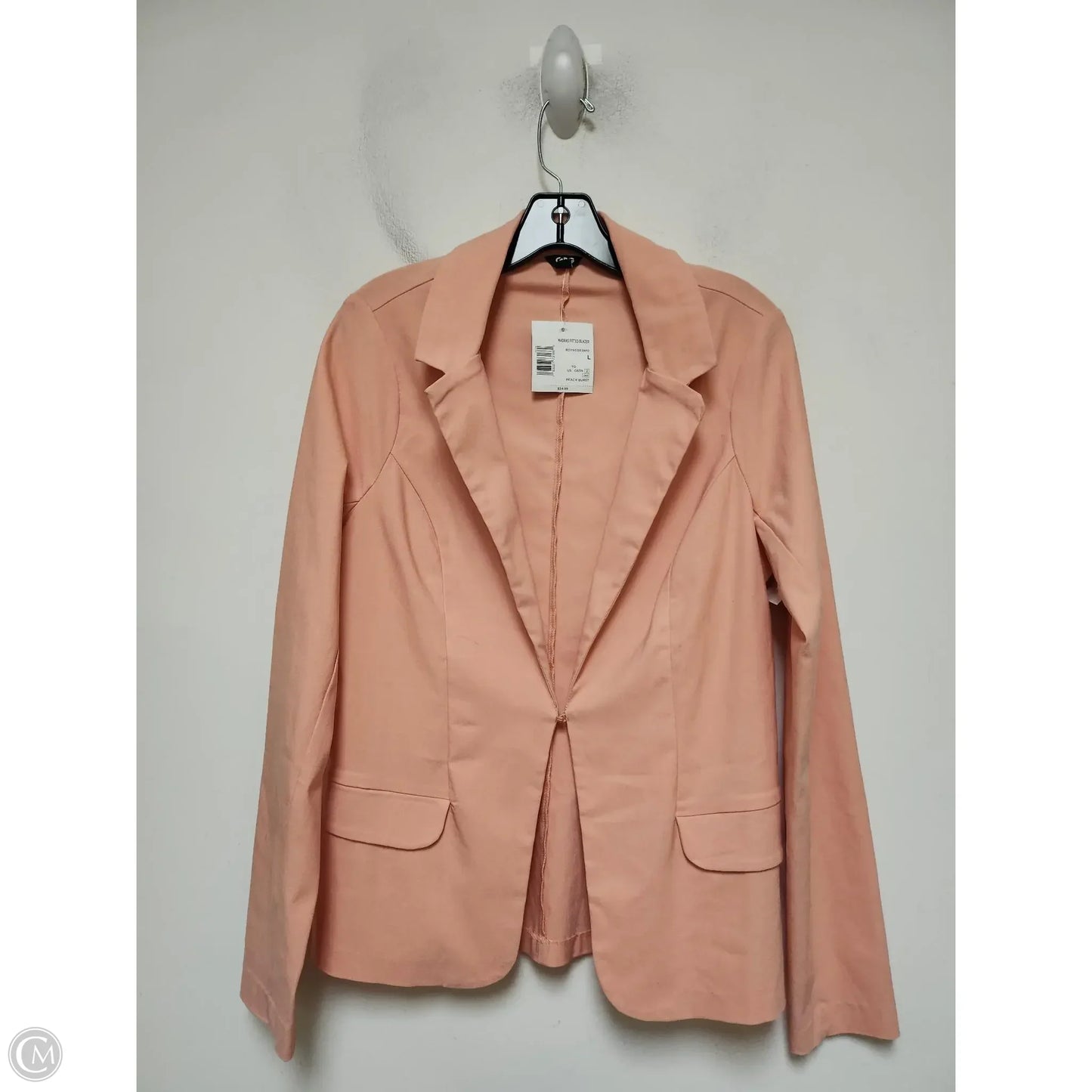 Blazer By Clothes Mentor In Peach, Size: L