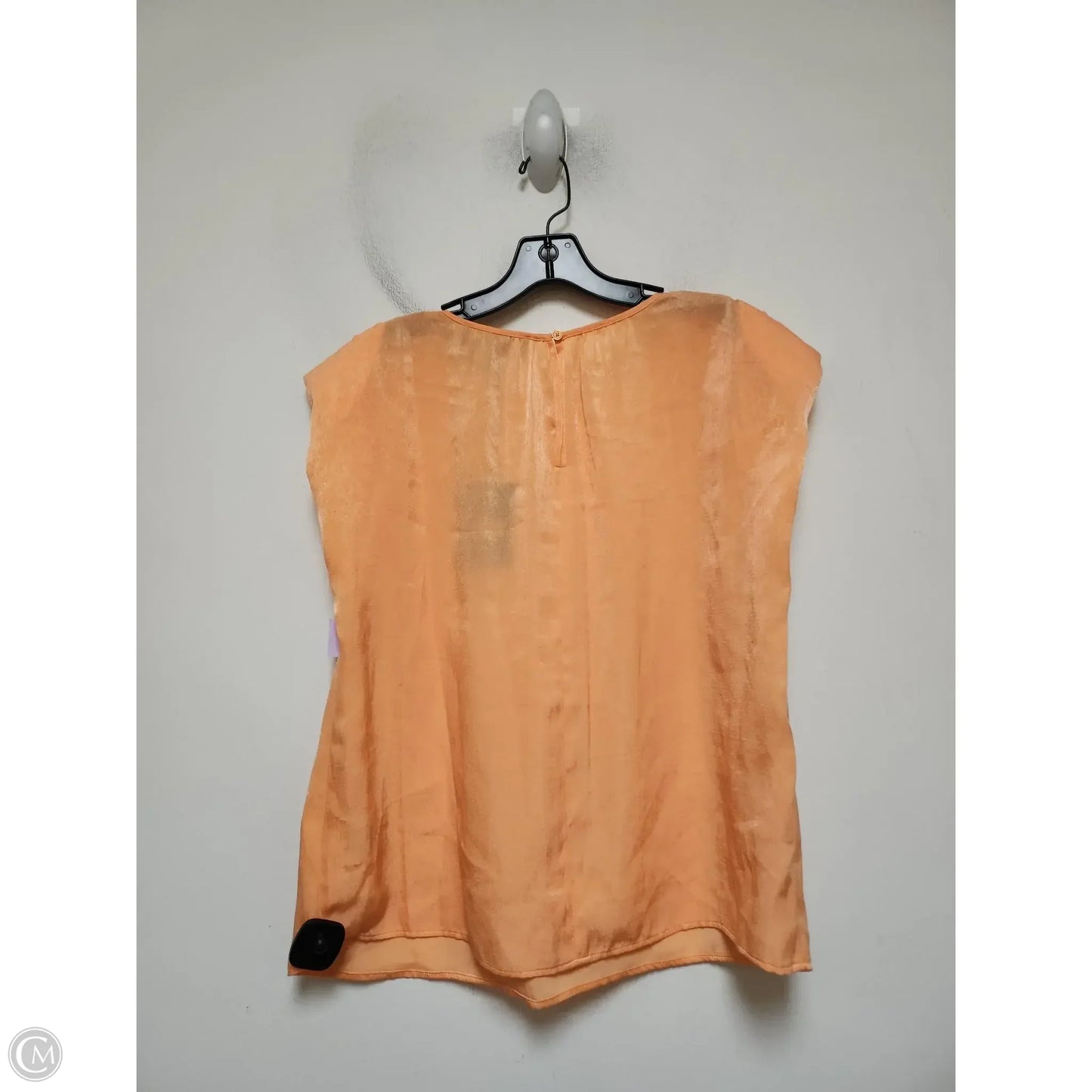 Top Sleeveless By Dkny In Orange, Size: M