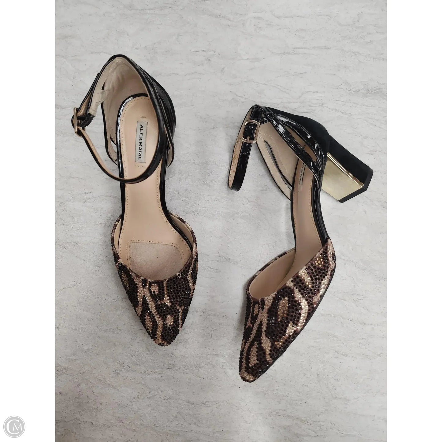 Shoes Heels Block By Alex Marie In Animal Print, Size: 6.5