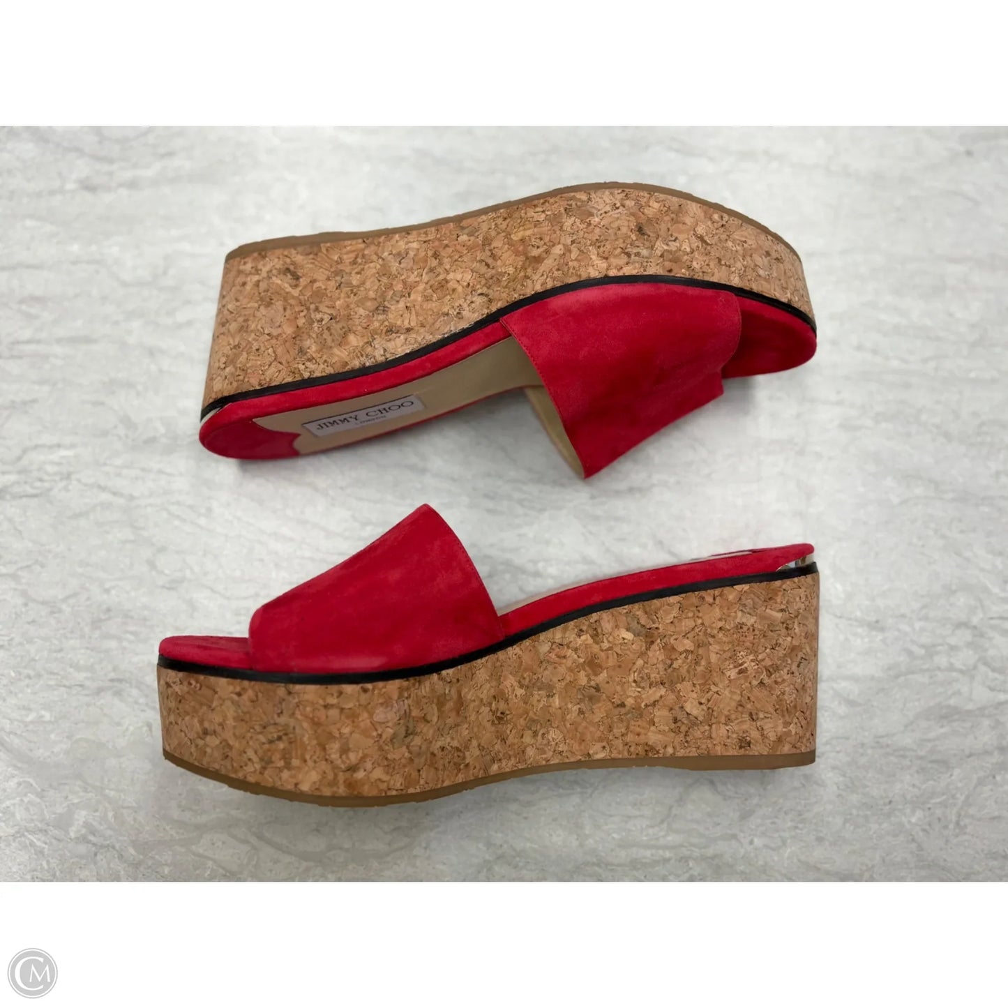 Shoes Luxury Designer By Jimmy Choo In Red, Size: 12