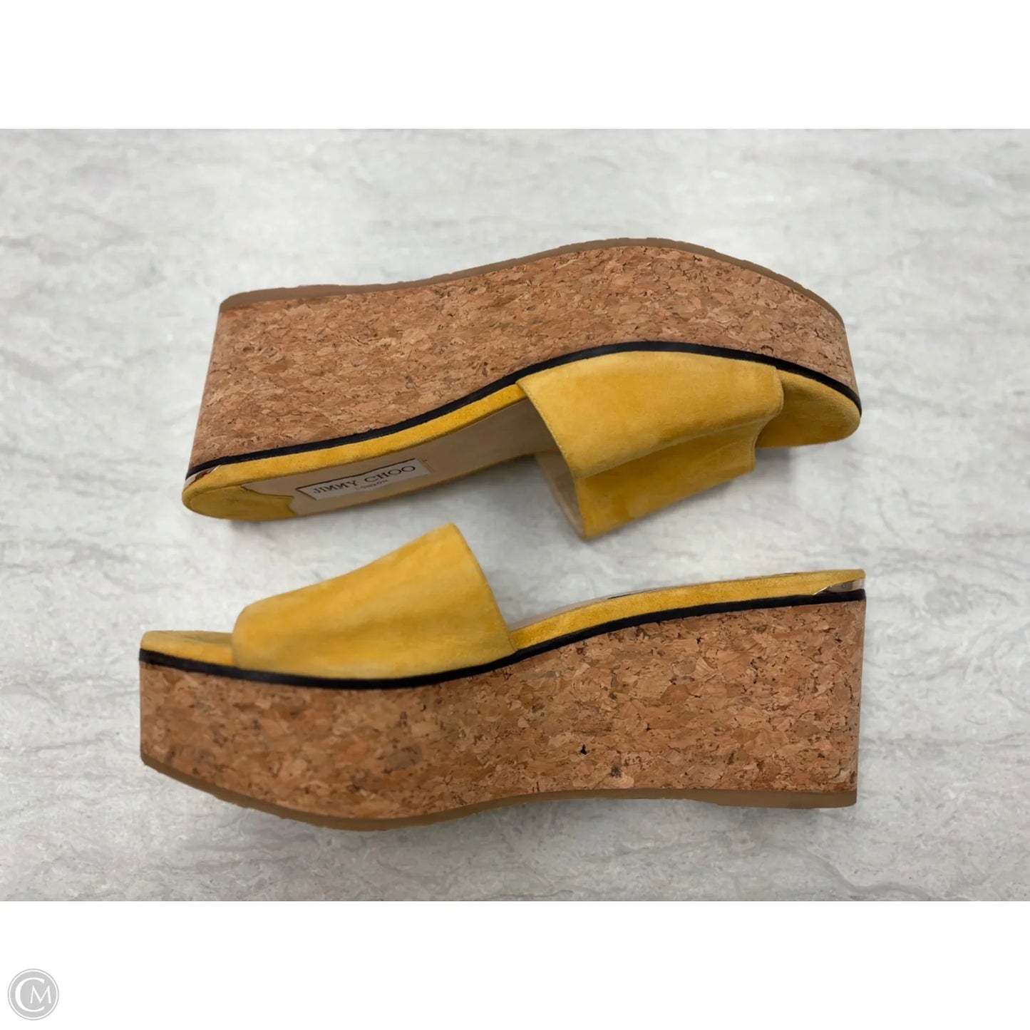 Shoes Luxury Designer By Jimmy Choo In Yellow, Size: 12