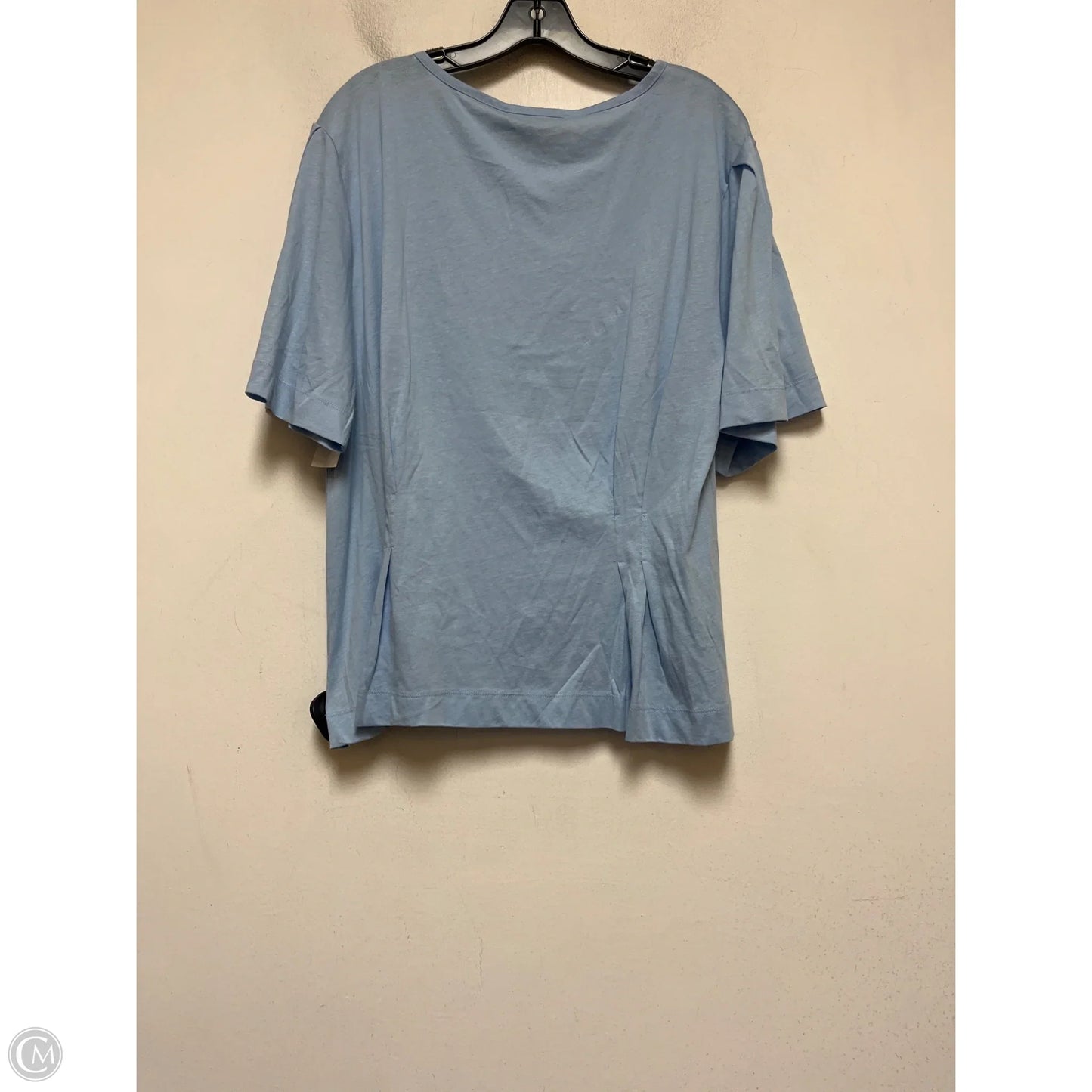 Top Short Sleeve Basic By Loft In Blue, Size: Xl