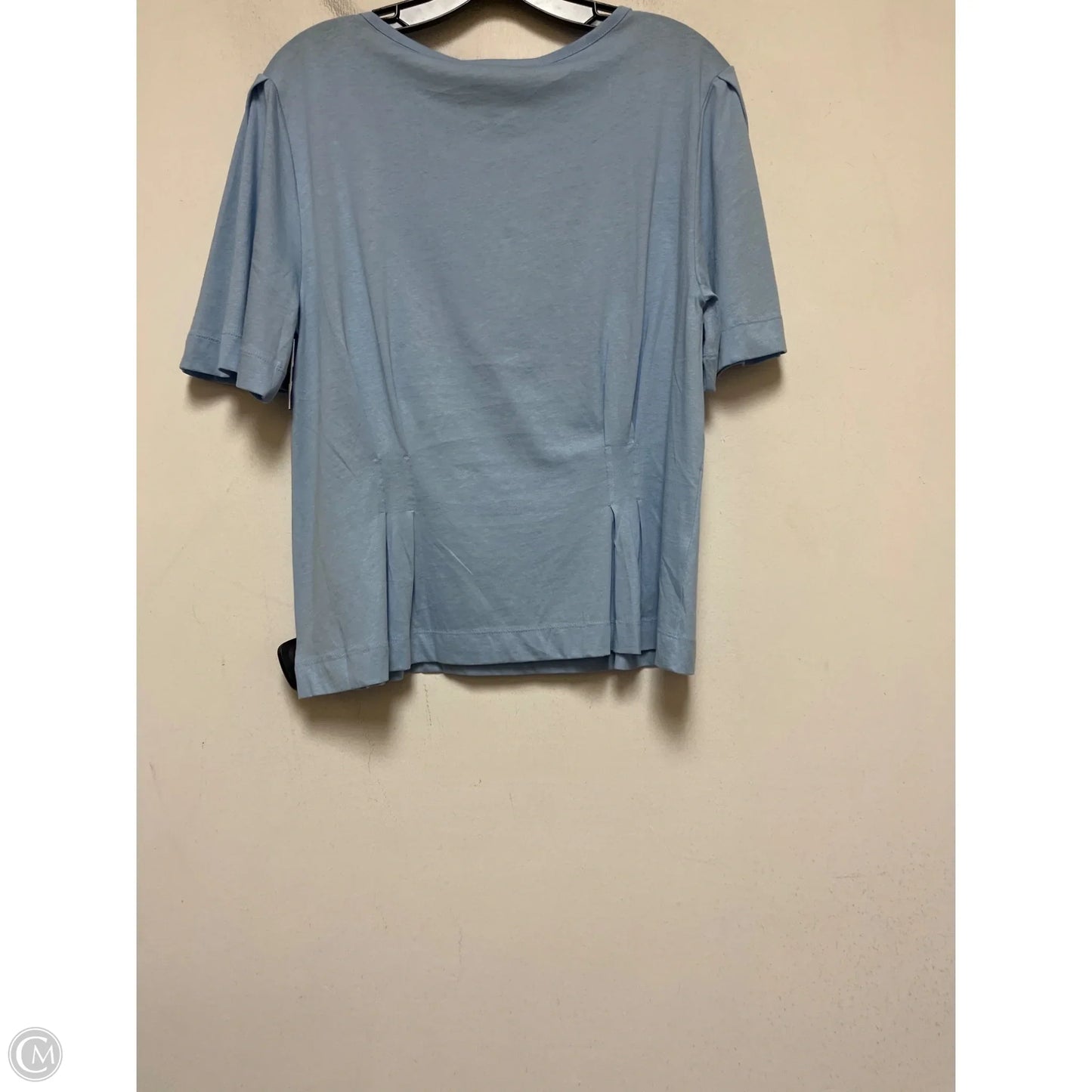 Top Short Sleeve Basic By Loft In Blue, Size: M