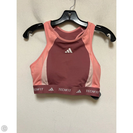 Athletic Bra By Adidas In Pink, Size: M