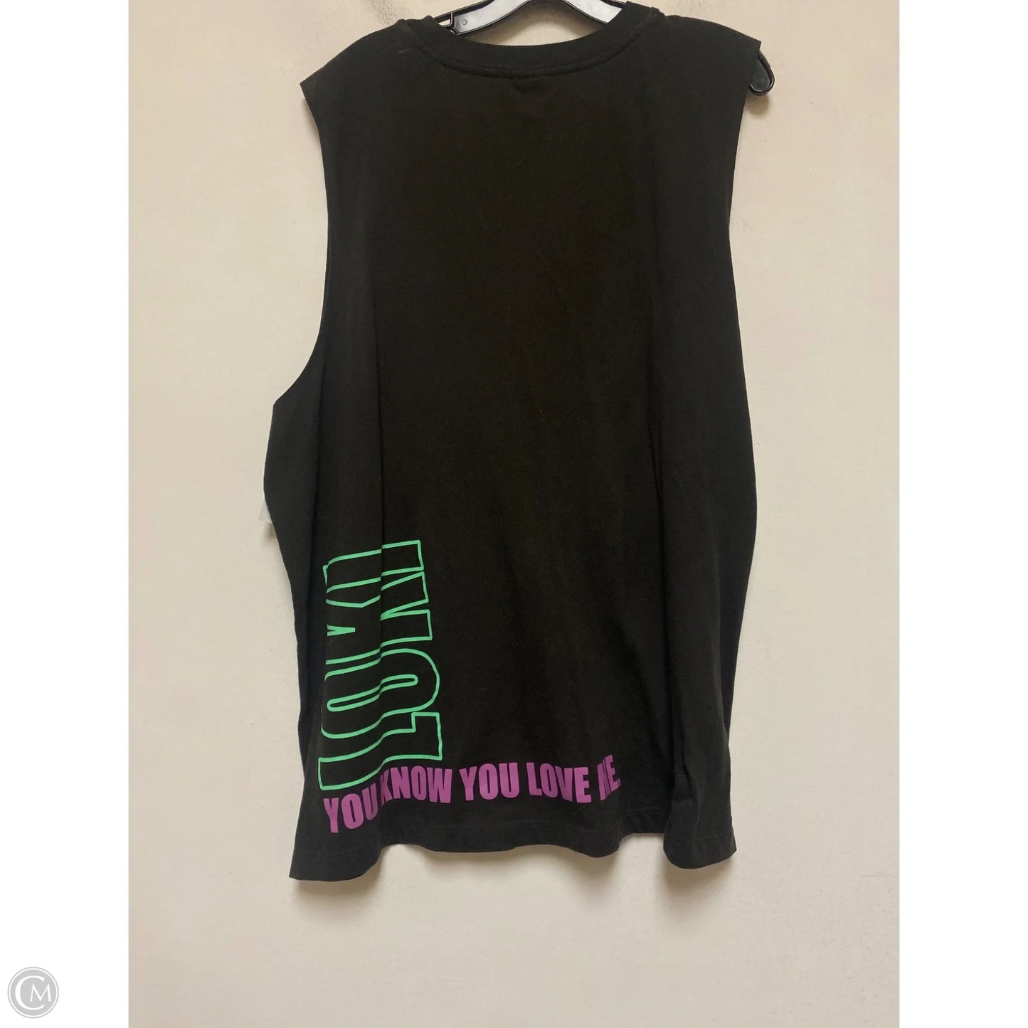 Top Sleeveless Basic By Disney Store In Black, Size: 3x