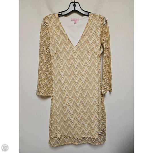 Dress Designer By Lilly Pulitzer In Gold, Size: Xs