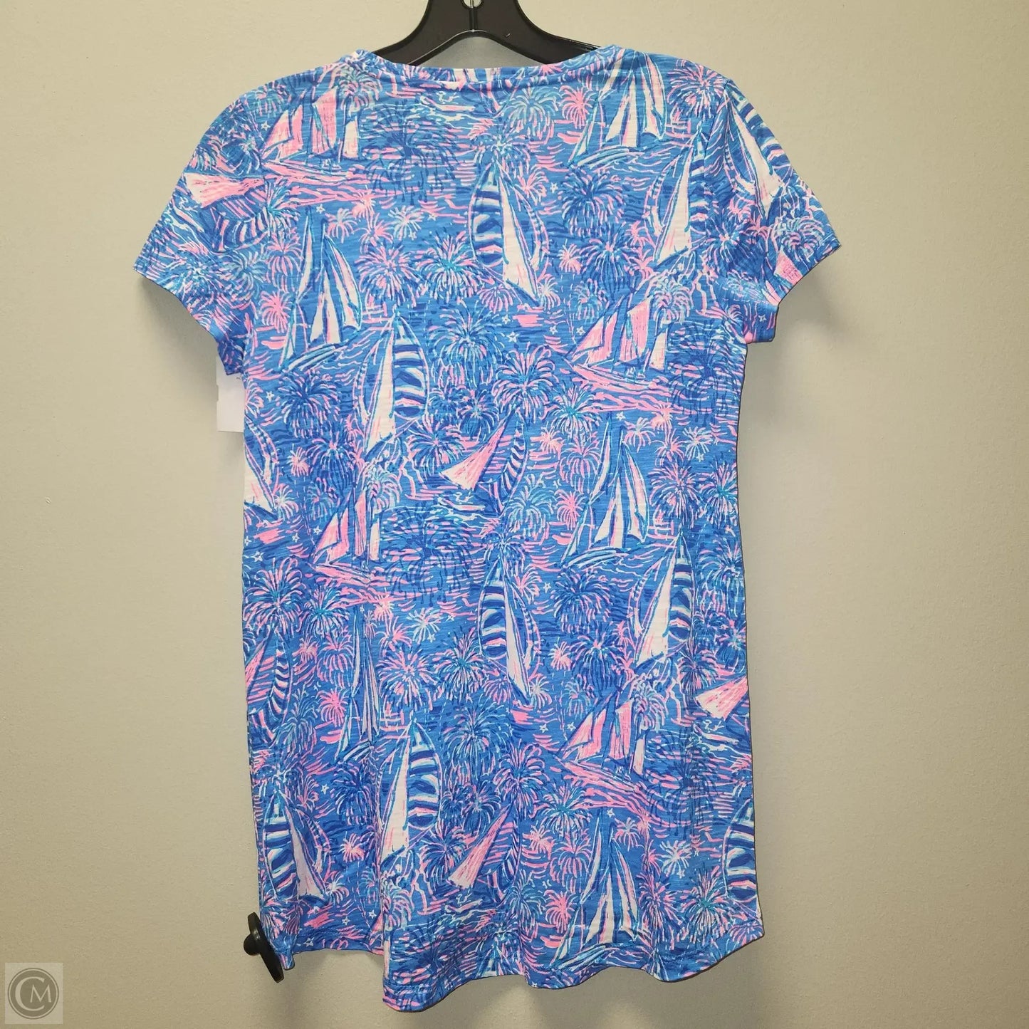 Top Short Sleeve Designer By Lilly Pulitzer In Blue, Size: Xs