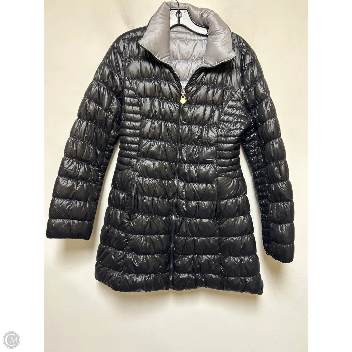 Coat Puffer & Quilted By Laundry In Black, Size: M