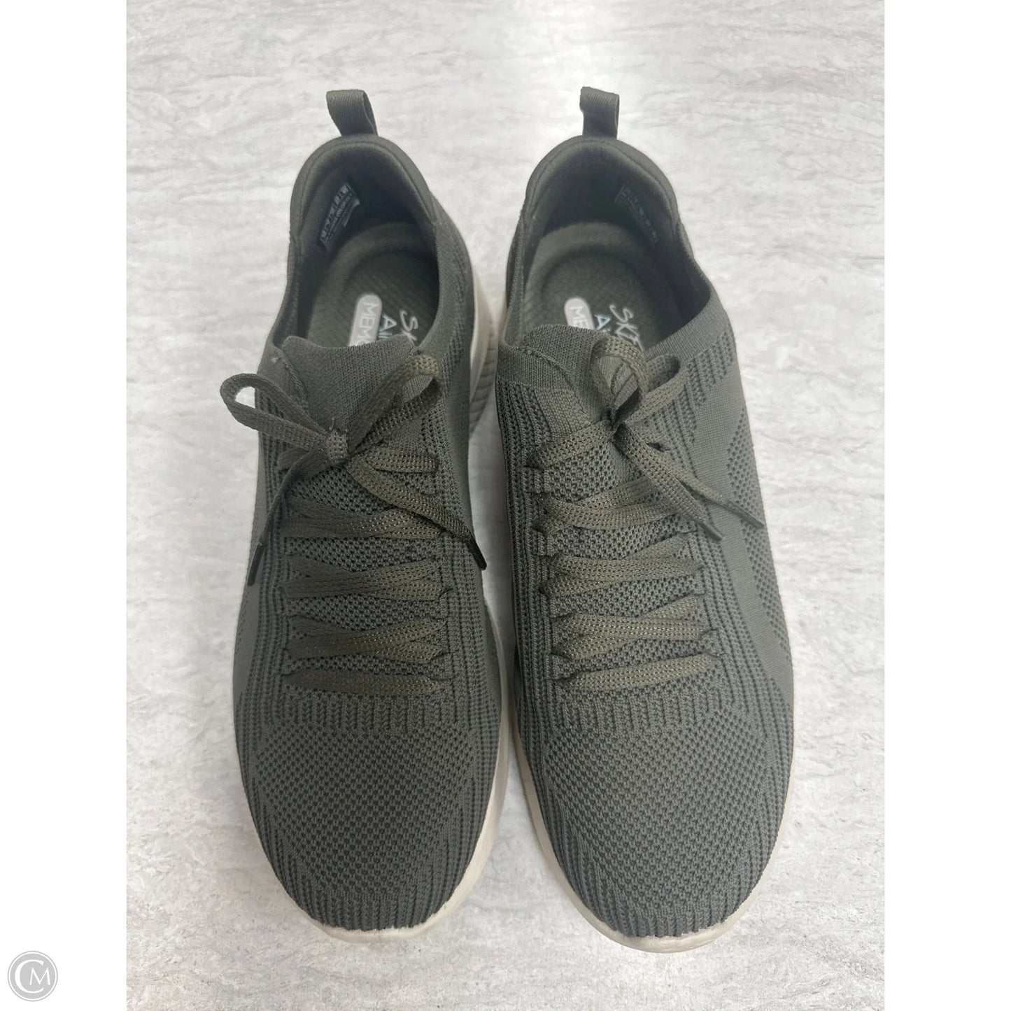 Shoes Athletic By Skechers In Green, Size: 10