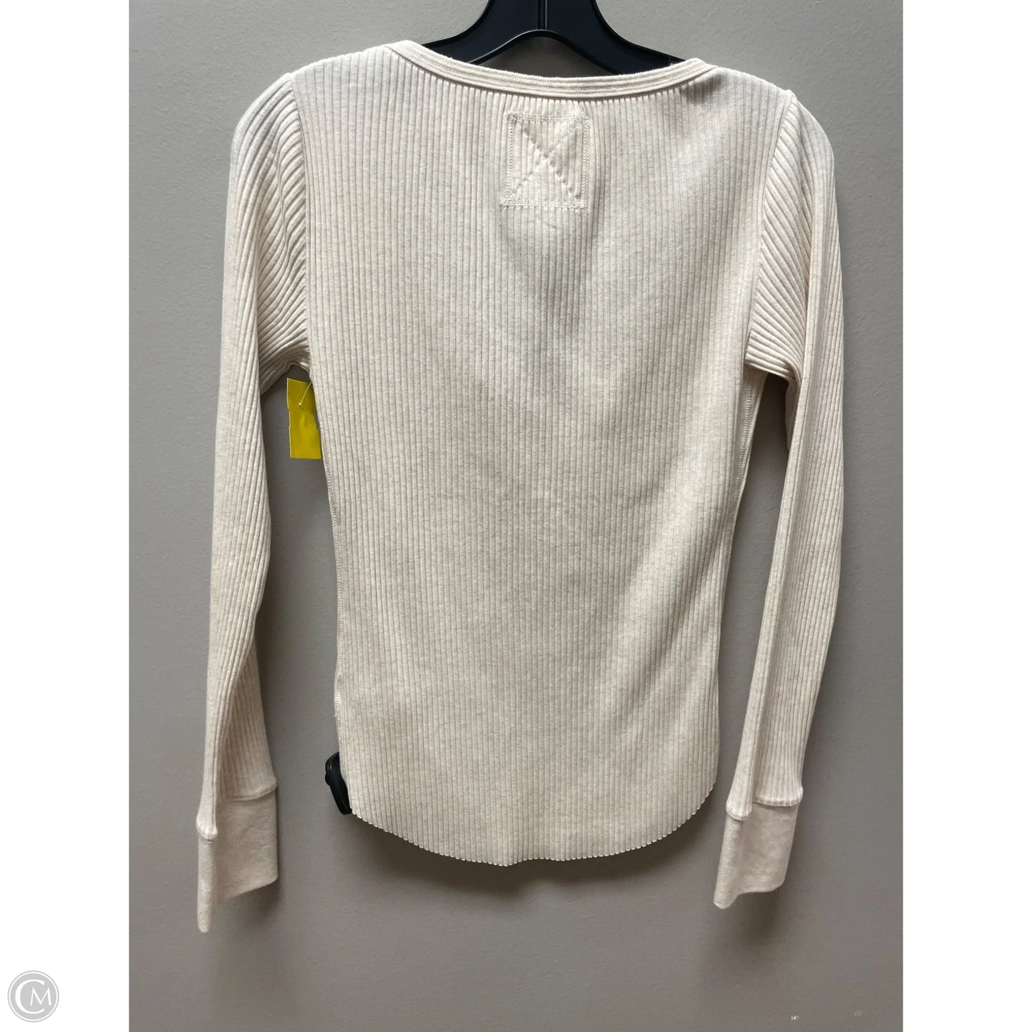 Top Long Sleeve By Aerie In Tan, Size: S