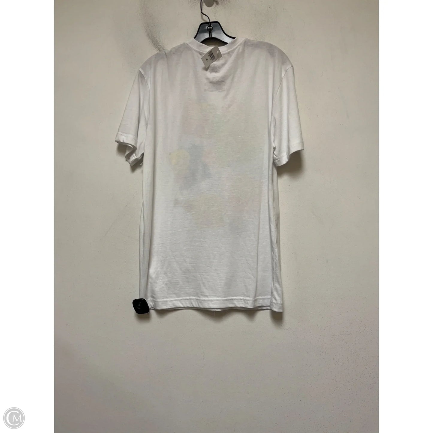 Top Short Sleeve Basic By Disney Store In Pink & White, Size: S