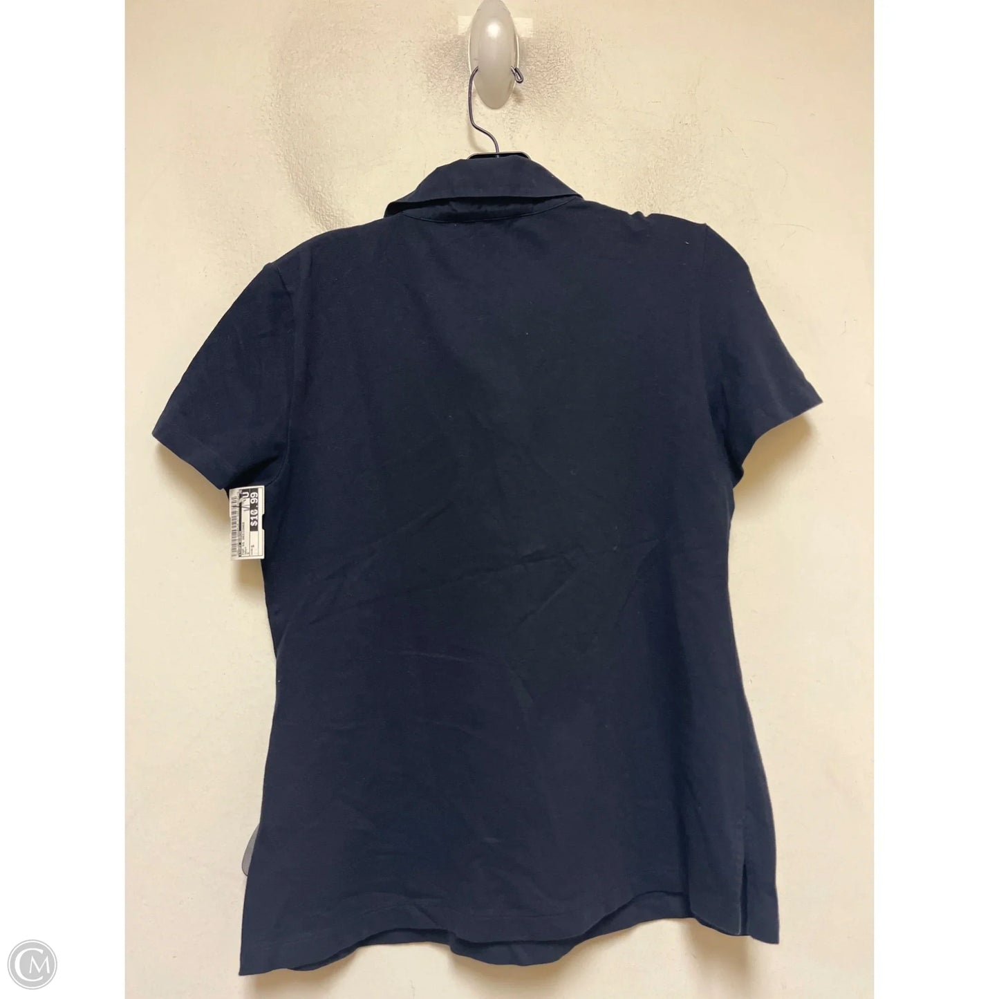 Top Short Sleeve Designer By Tory Burch In Navy, Size: S