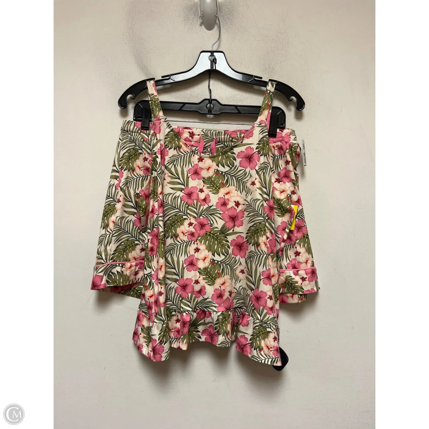 Pajamas 2pc By Clothes Mentor In Tropical Print, Size: L