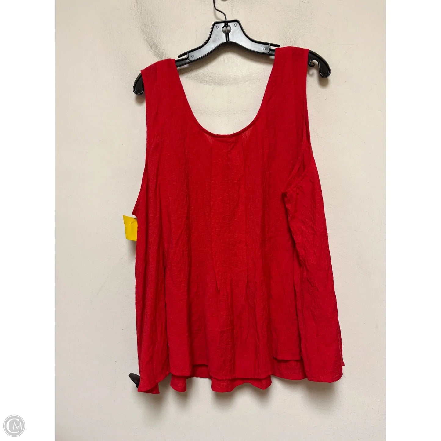 Top Sleeveless By Ava & Viv In Red, Size: 2x