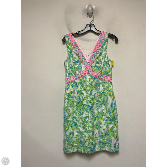 Dress Designer By Lilly Pulitzer In Blue & Green, Size: 4