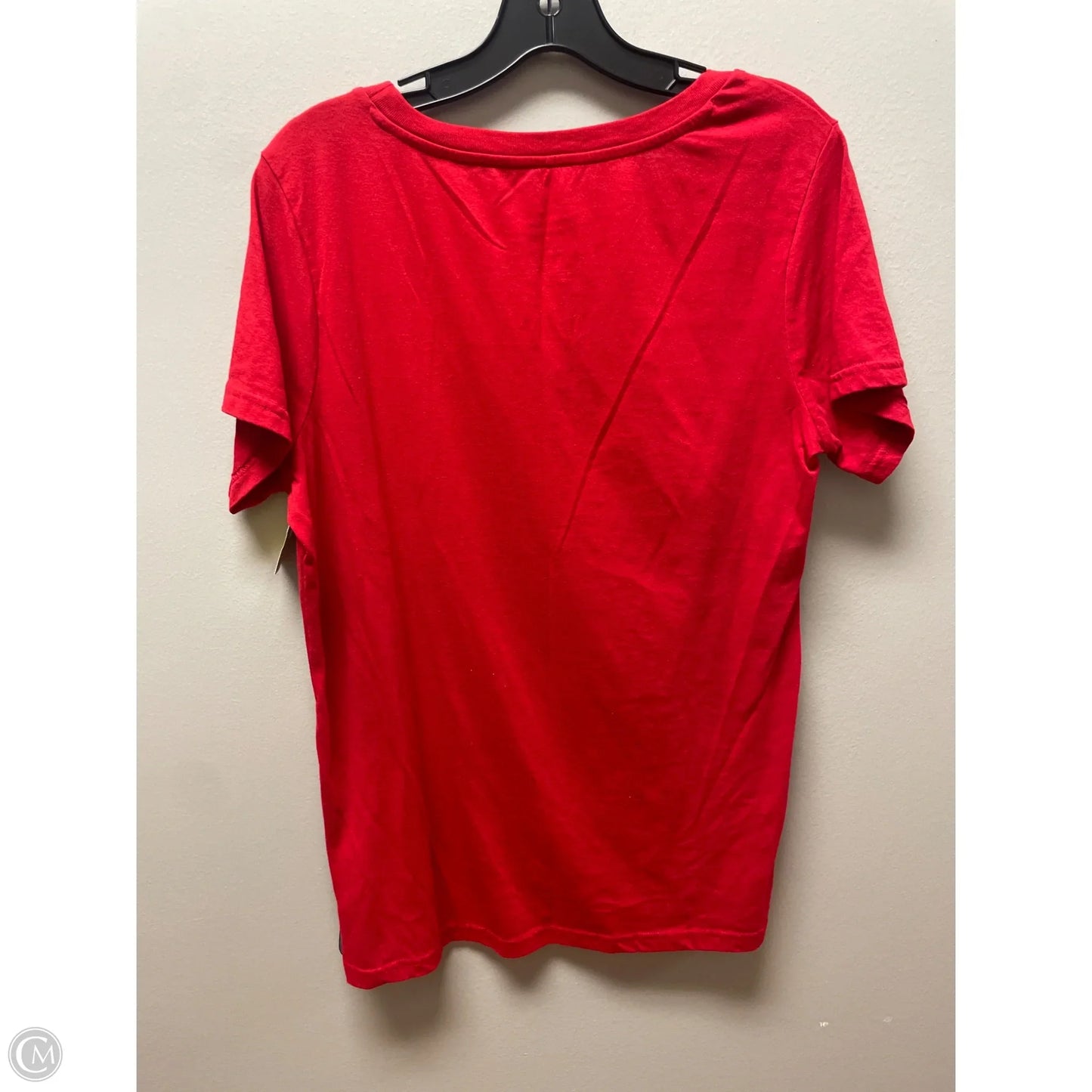 Top Short Sleeve By Disney In Red, Size: 2x