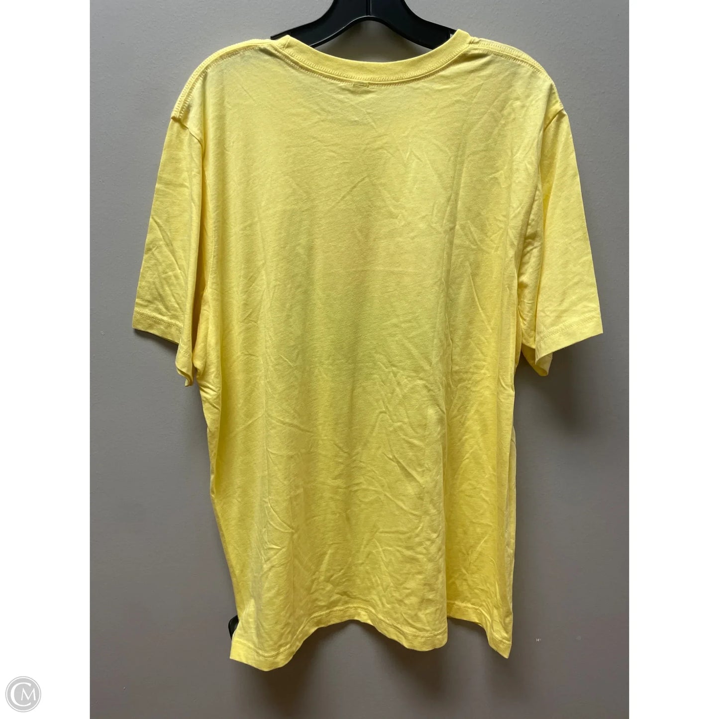 Top Short Sleeve Basic By Disney In Yellow, Size: Xl