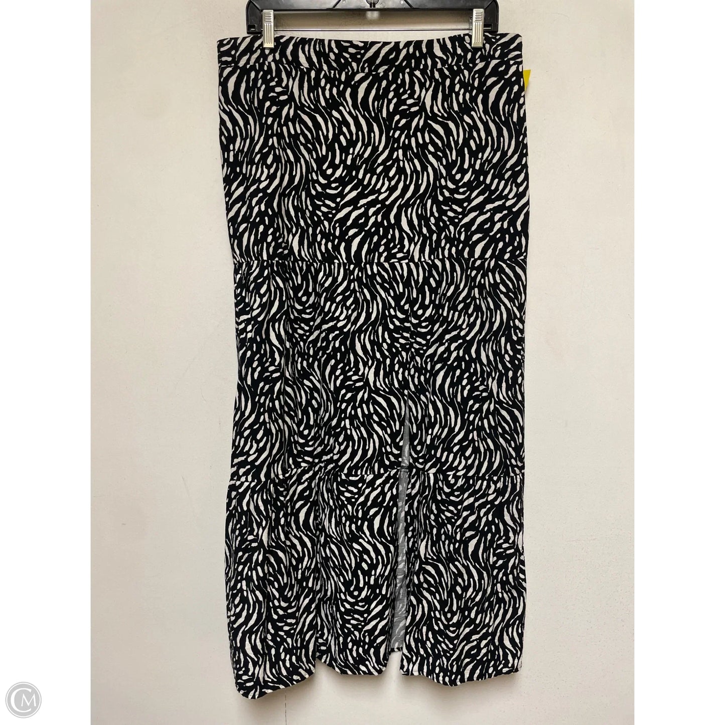 Skirt Maxi By Nine West In Black & White, Size: 16