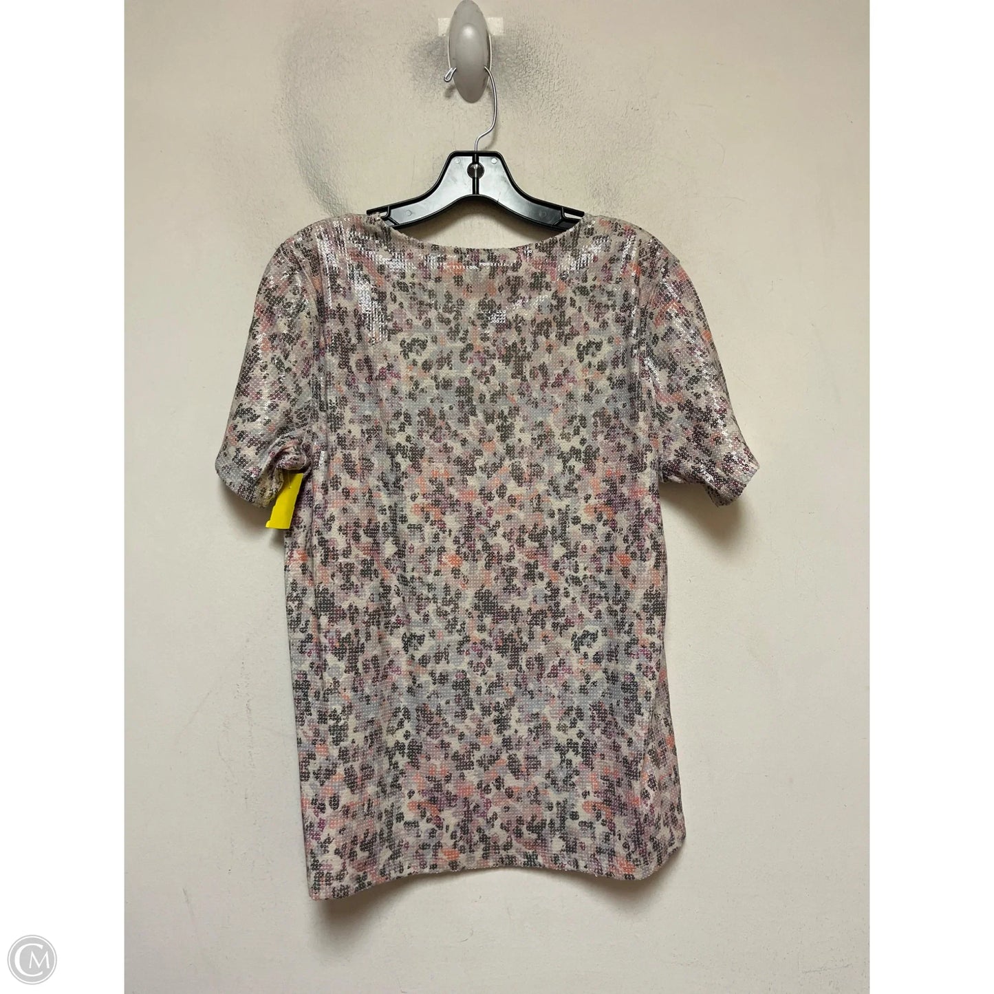 Top Short Sleeve By Dkny In Orange & Purple, Size: M