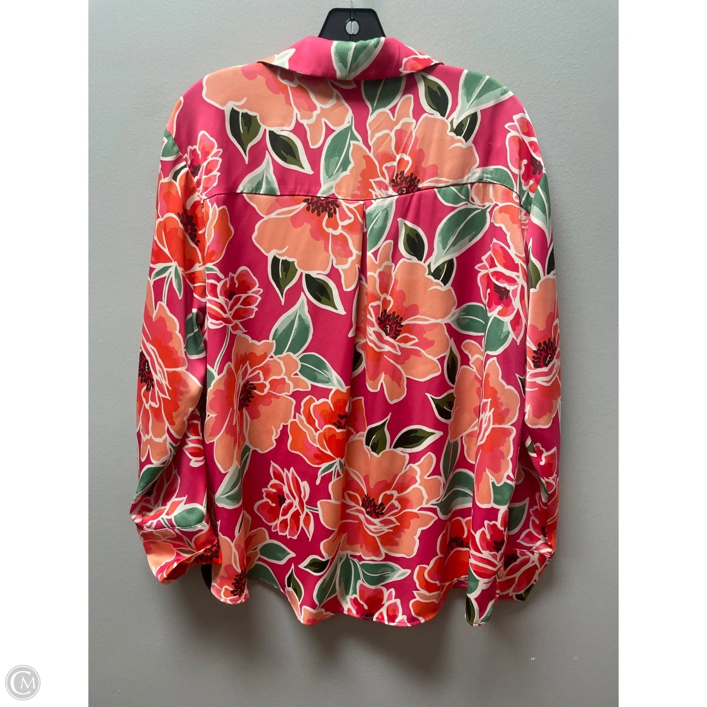 Top Long Sleeve By Zara In Floral Print, Size: Xl