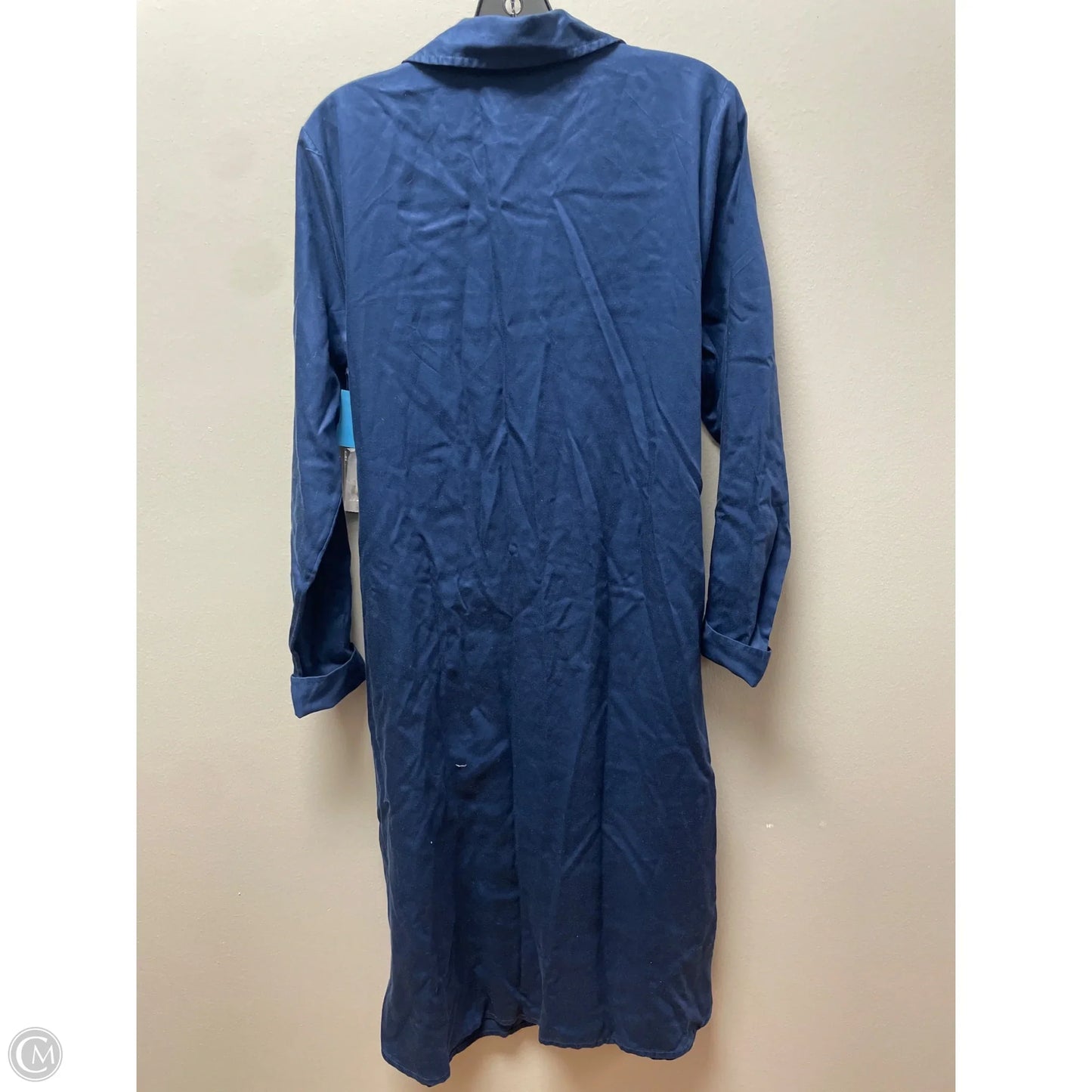 Dress Casual Midi By Time And Tru In Navy, Size: M
