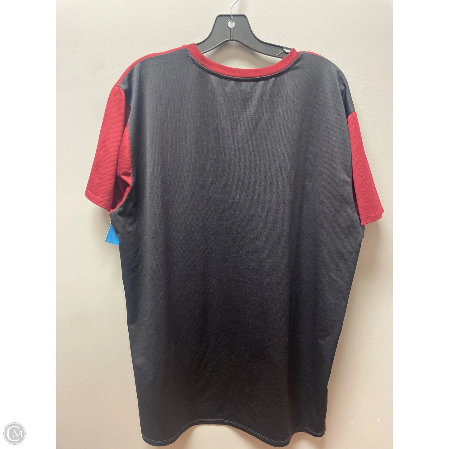 Top Short Sleeve Basic By Clothes Mentor In Maroon, Size: 2x