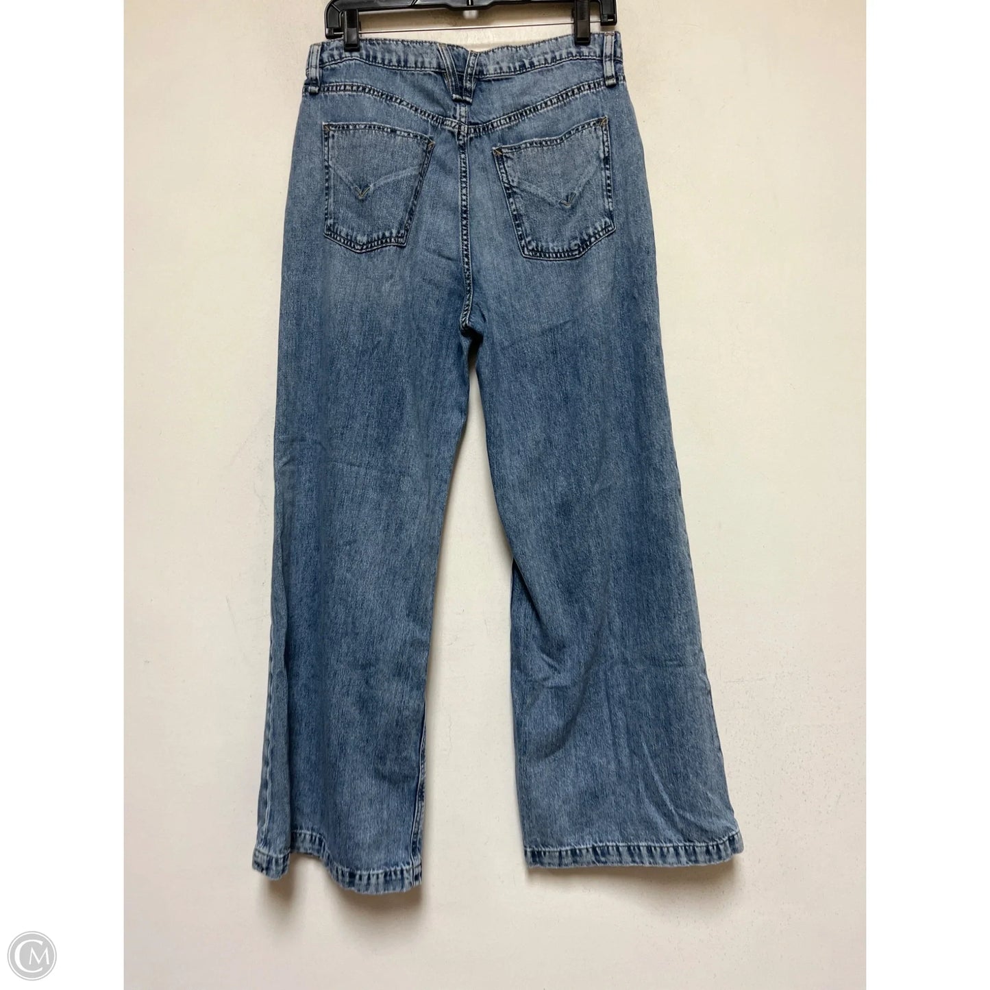 Jeans Wide Leg By Hudson In Blue Denim, Size: 6