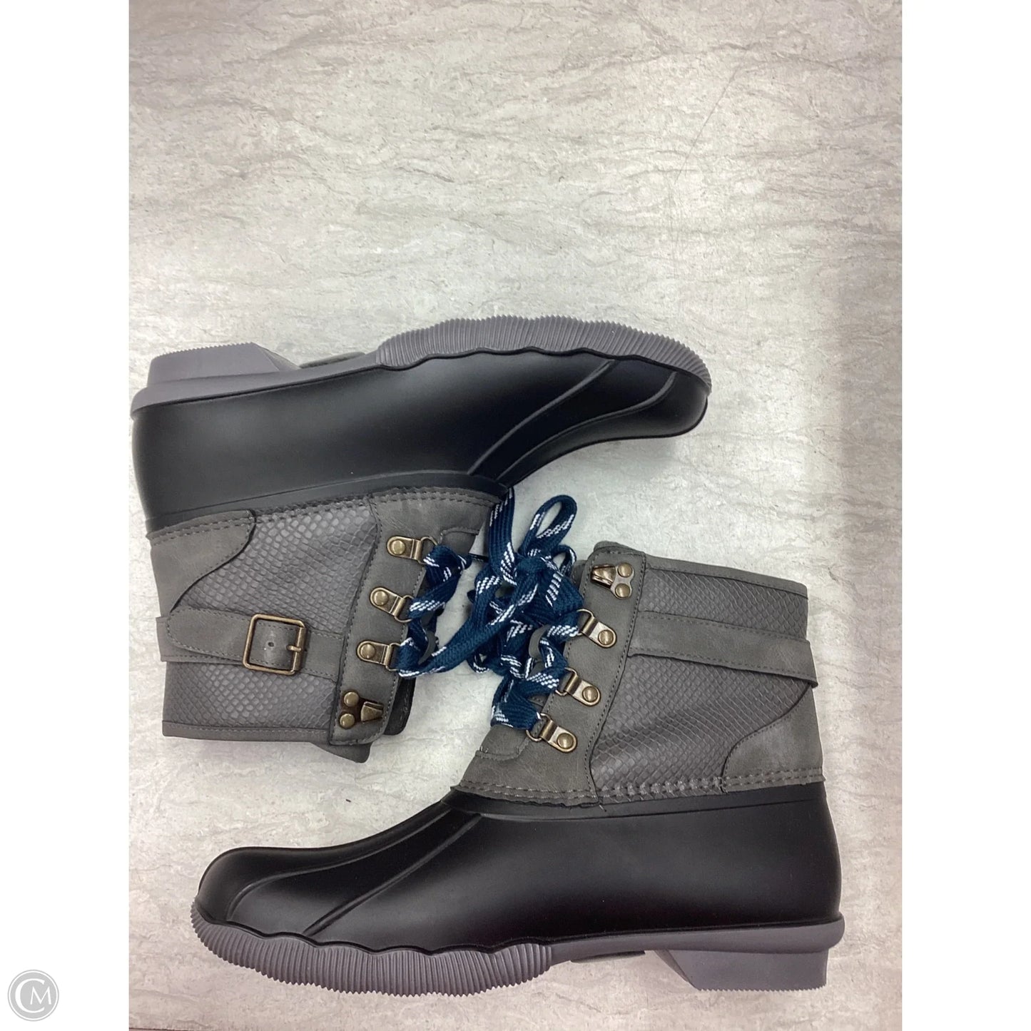 Boots Rain By Maurices In Black & Grey, Size: 9.5